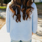 BELL SLEEVE SWEATER: BABY BLUE