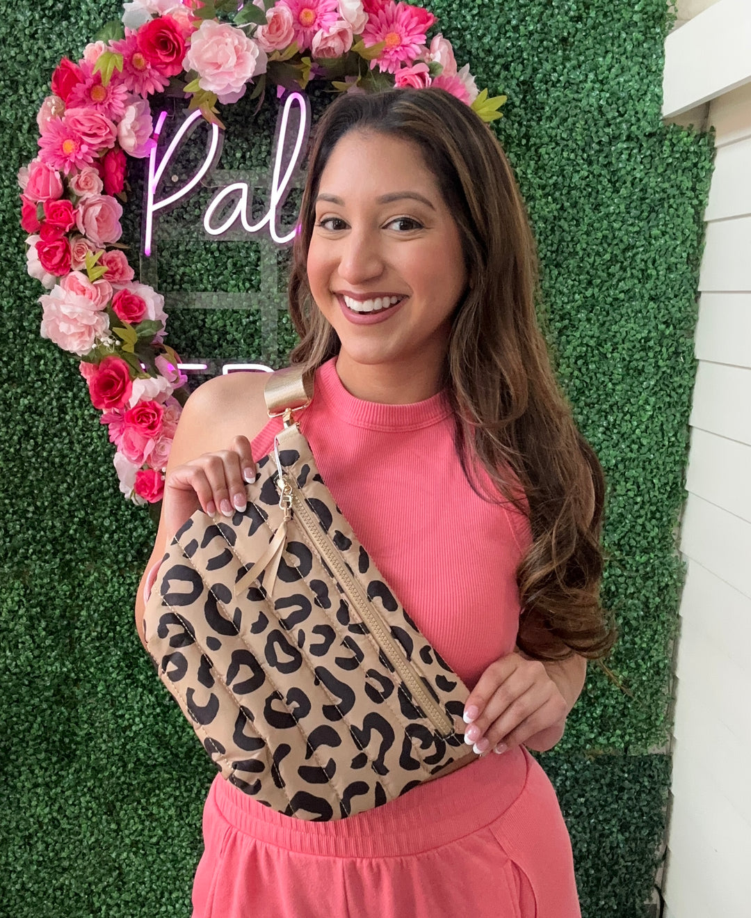Leopard Jolie Puffer Belt Bag
