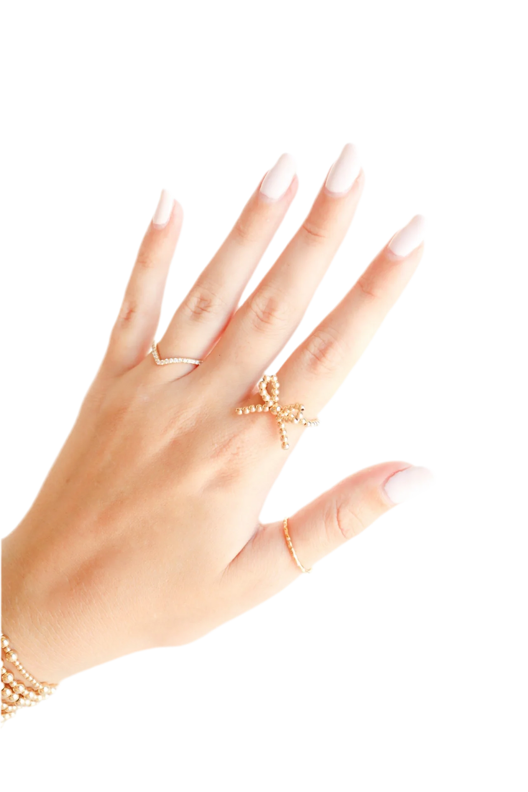 GOLD BOW RING