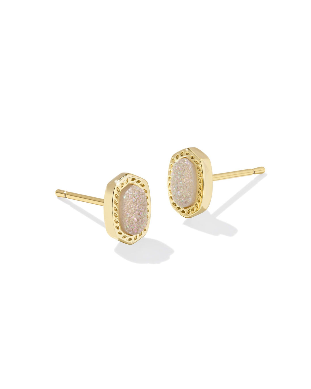 Kendra Scott: Gold Iridescent Drusy Mini Ellie Stud
