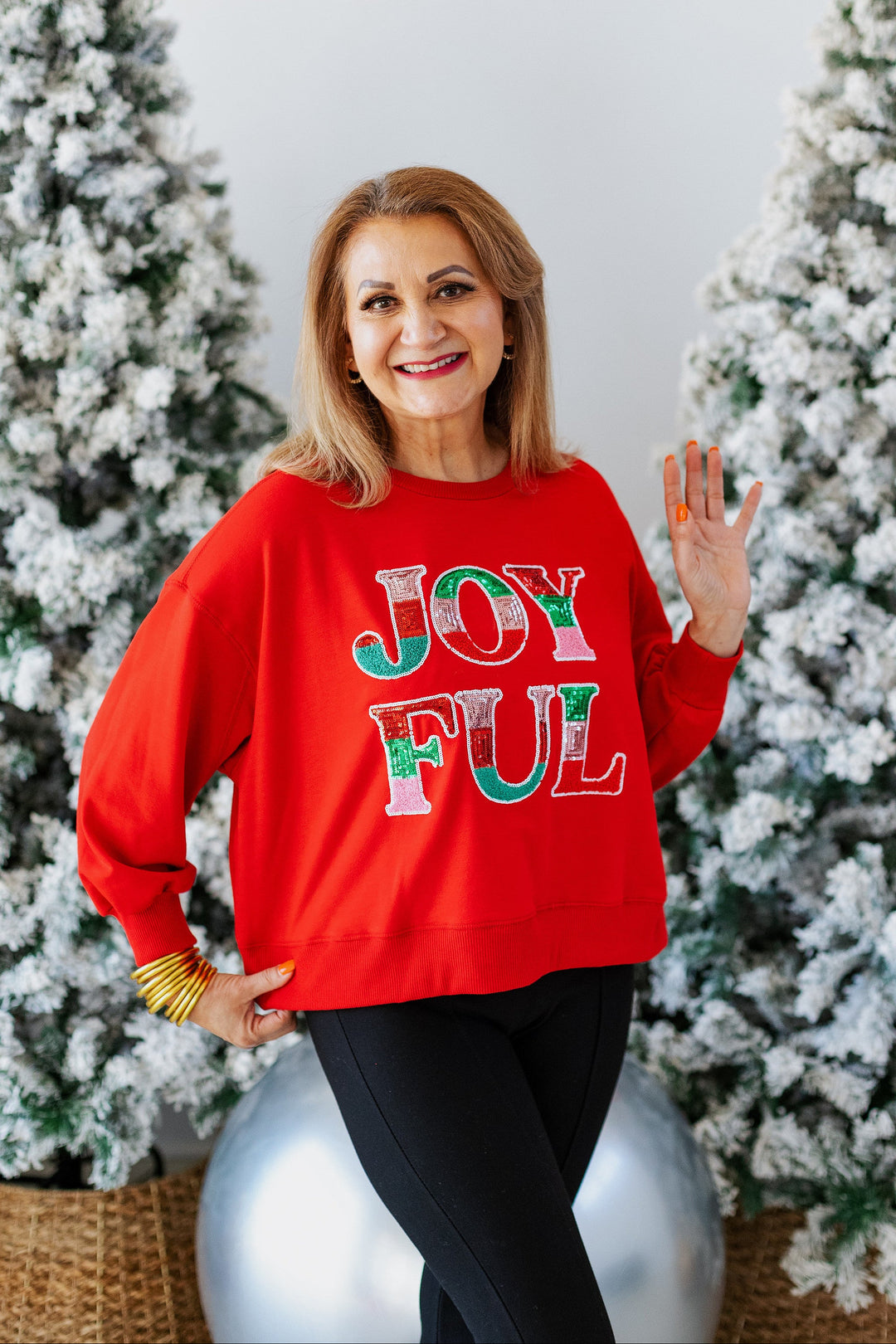 JOYFUL SEQUIN SWEATSHIRT