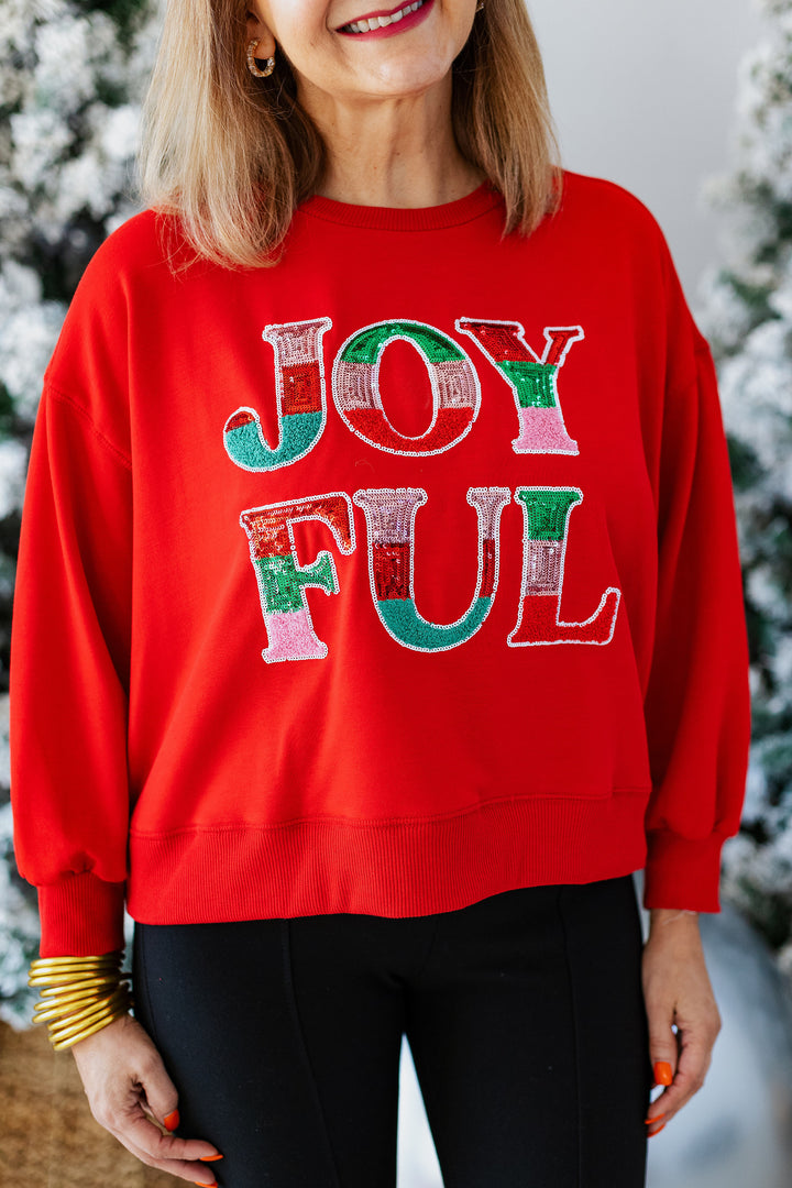 JOYFUL SEQUIN SWEATSHIRT