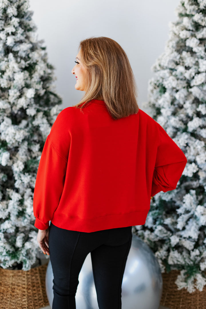 JOYFUL SEQUIN SWEATSHIRT