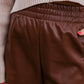 MILLY LEATHER SHORT BROWN