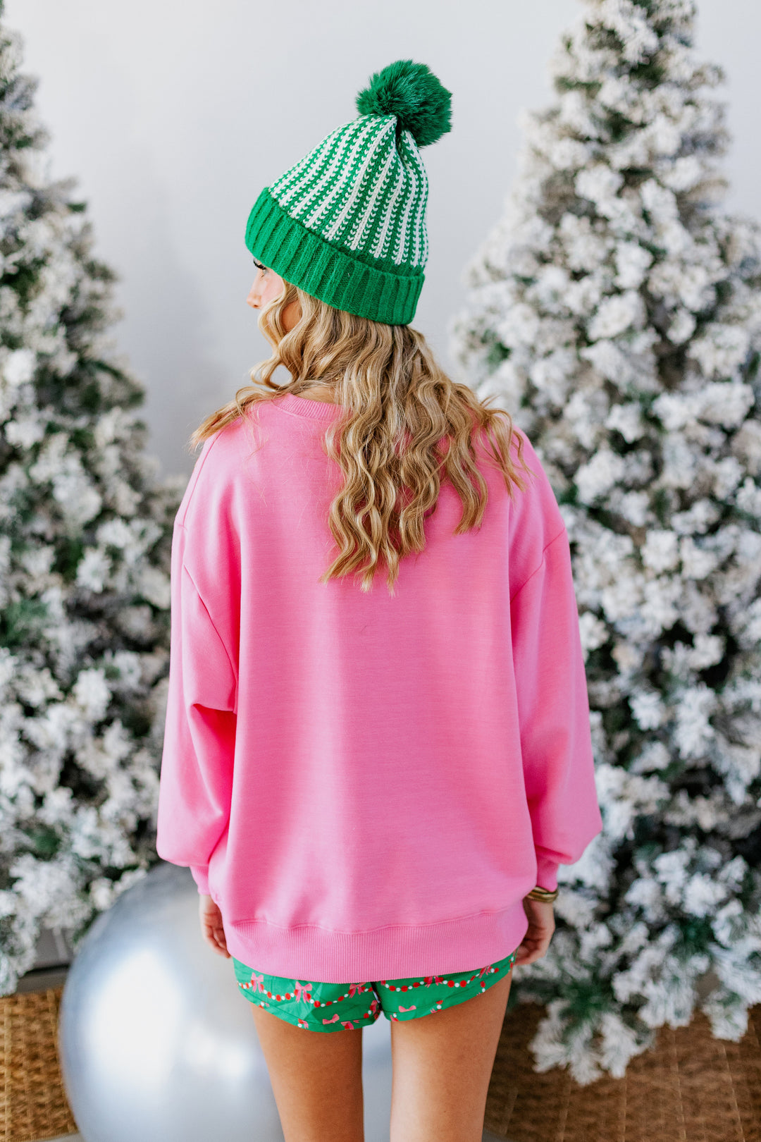 SEQUIN TREES SWEATSHIRT