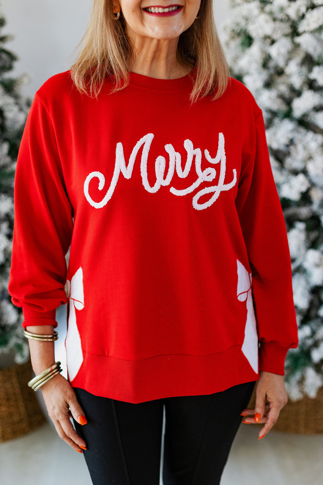 MERRY BOW SWEATSHIRT