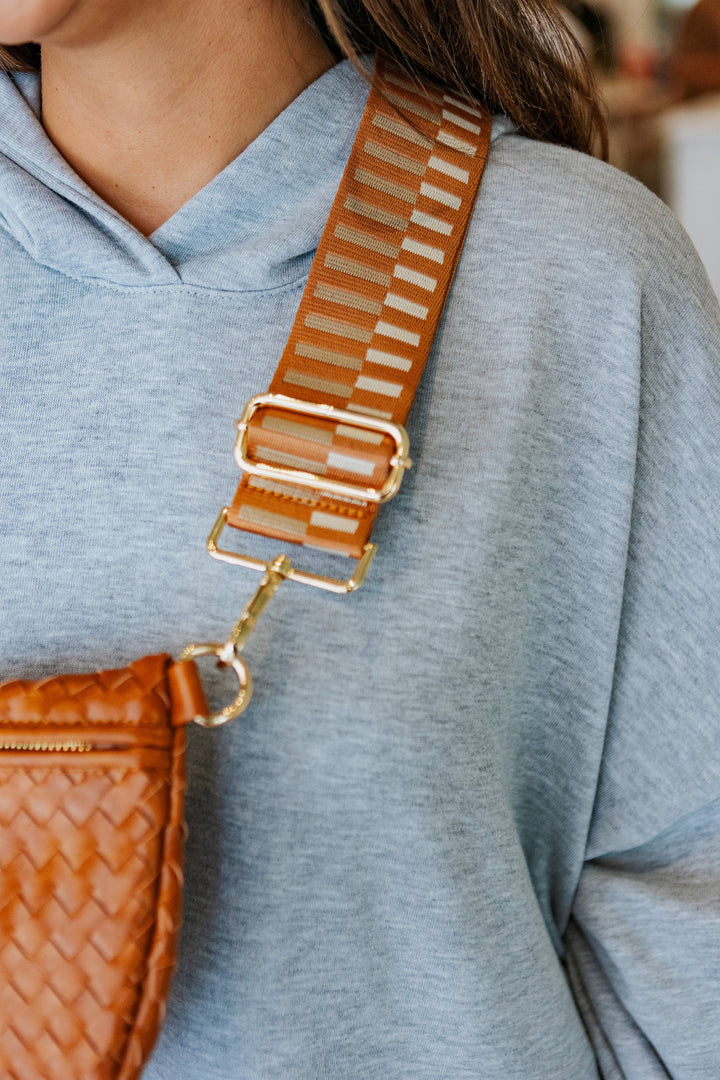 WOVEN BUM BAG / BROWN