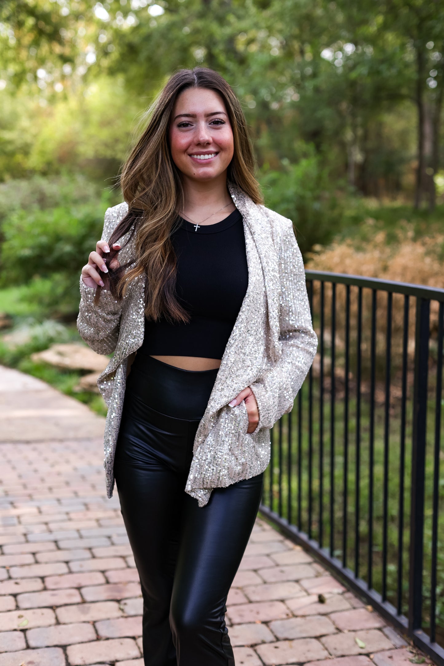 SPARKS FLY SEQUIN BLAZER
