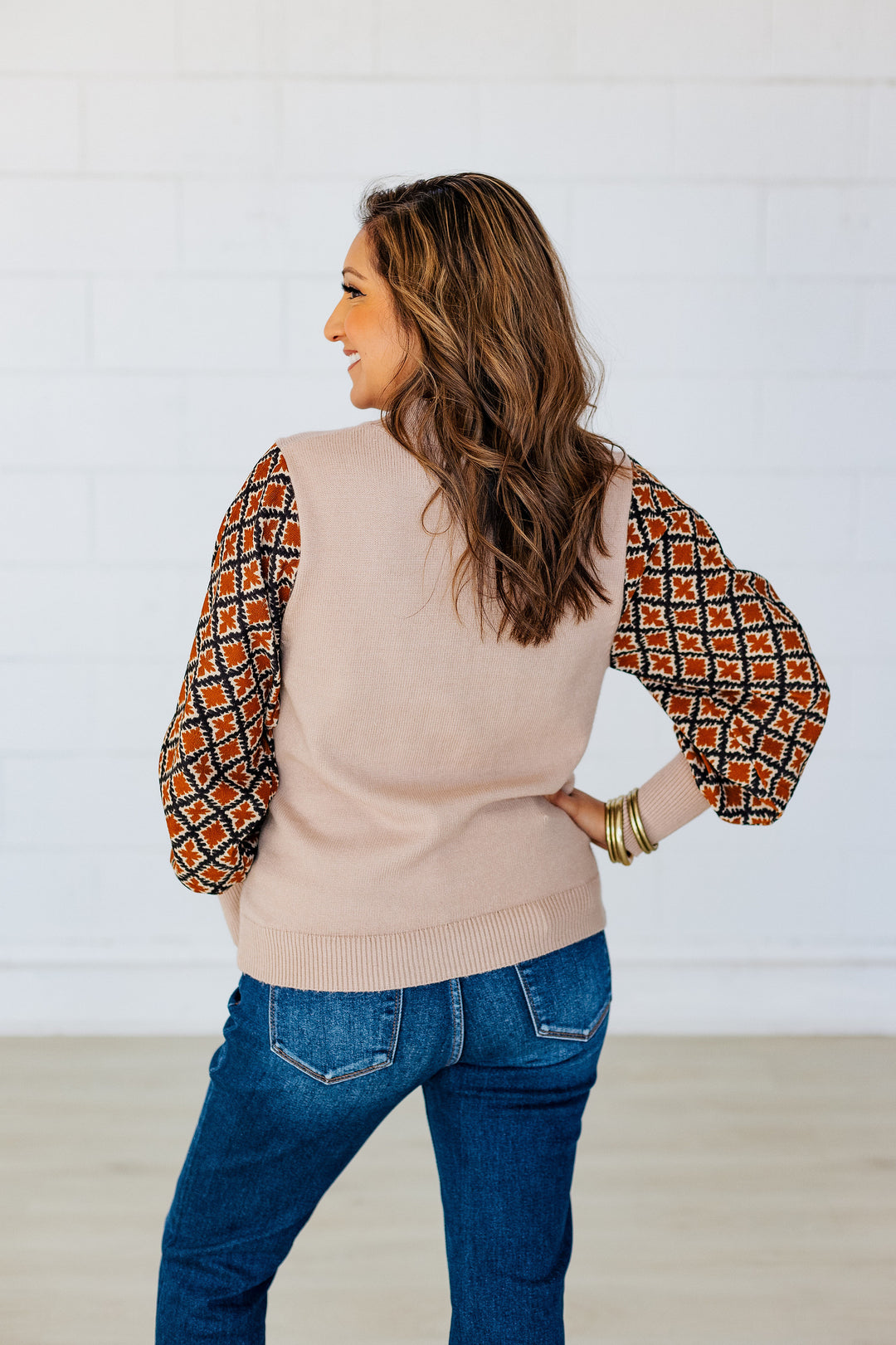 MELODY MIXED MEDIA SWEATER