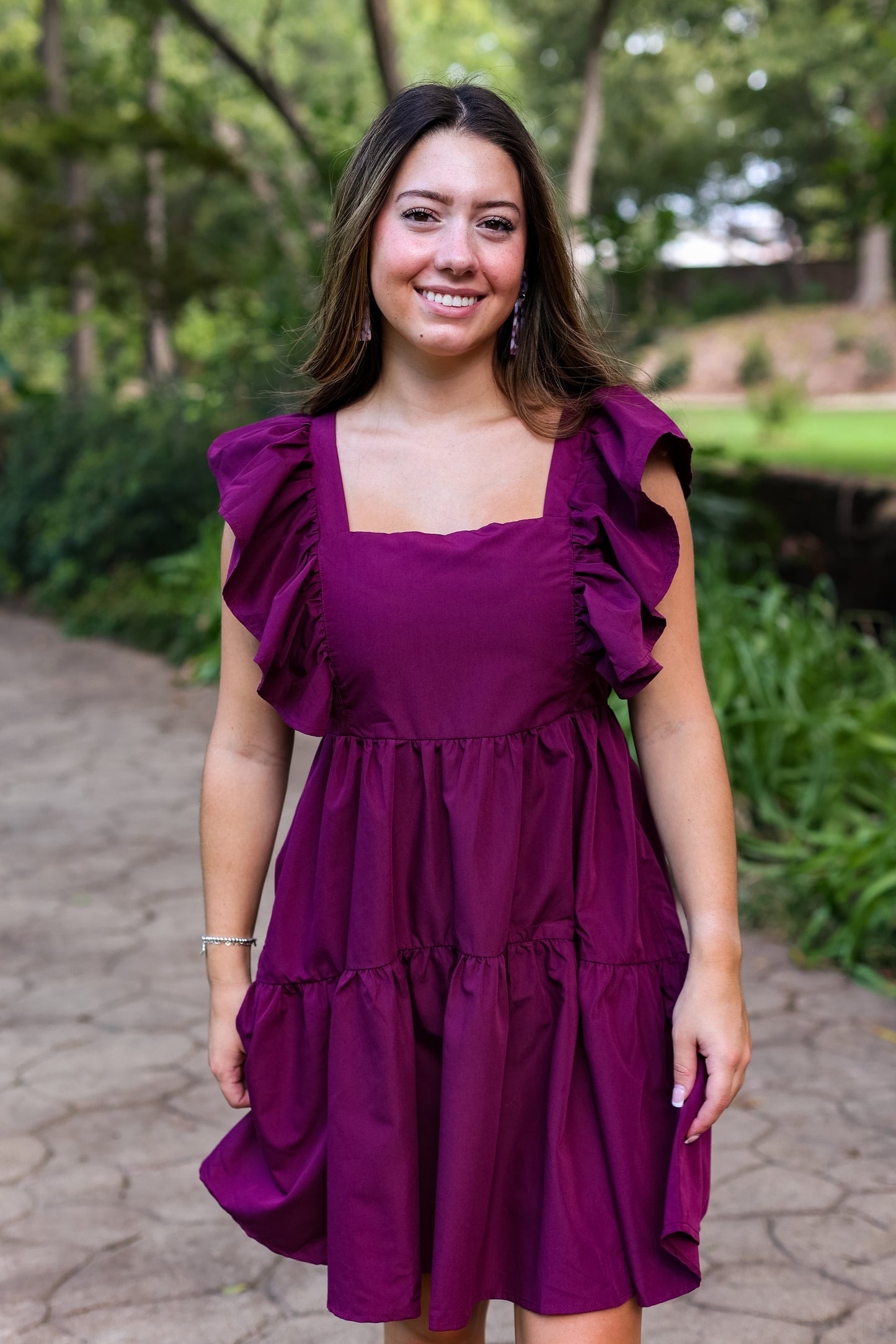 PRETTY IN PLUM DRESS