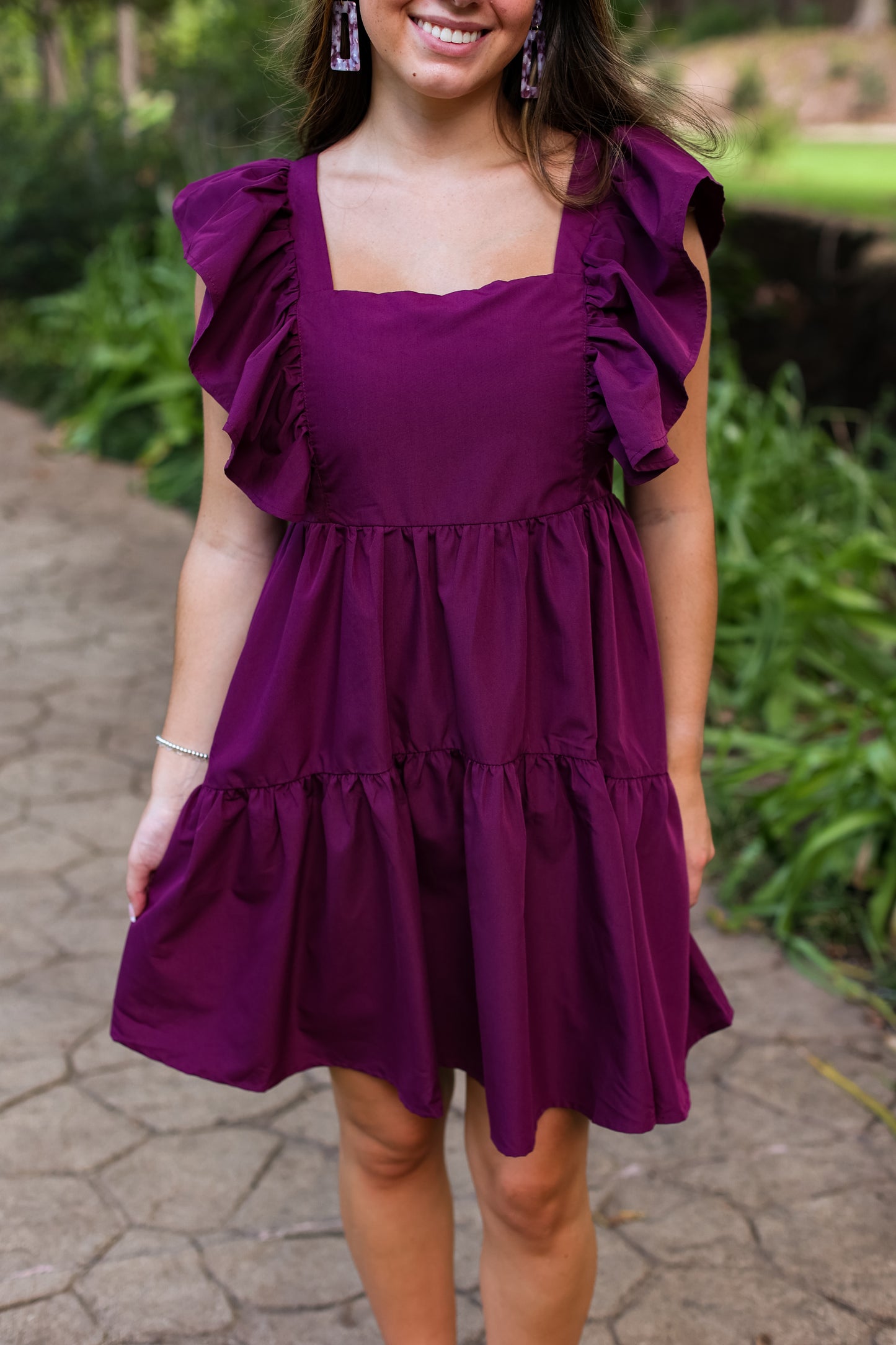 PRETTY IN PLUM DRESS