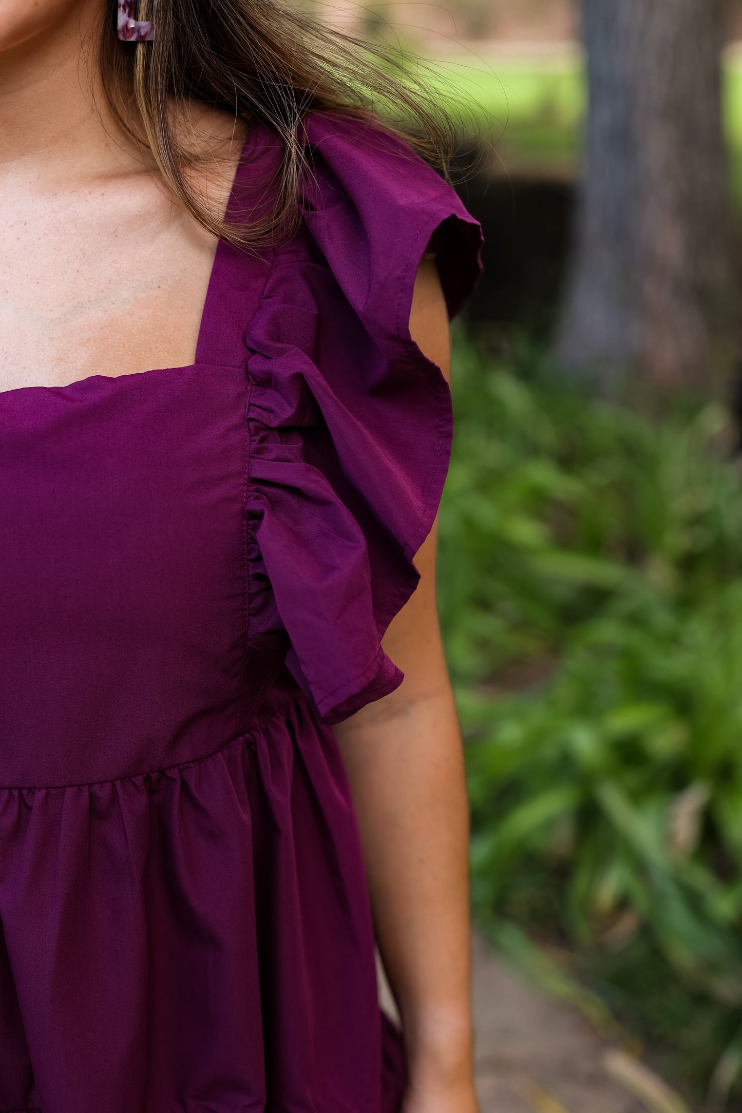 PRETTY IN PLUM DRESS