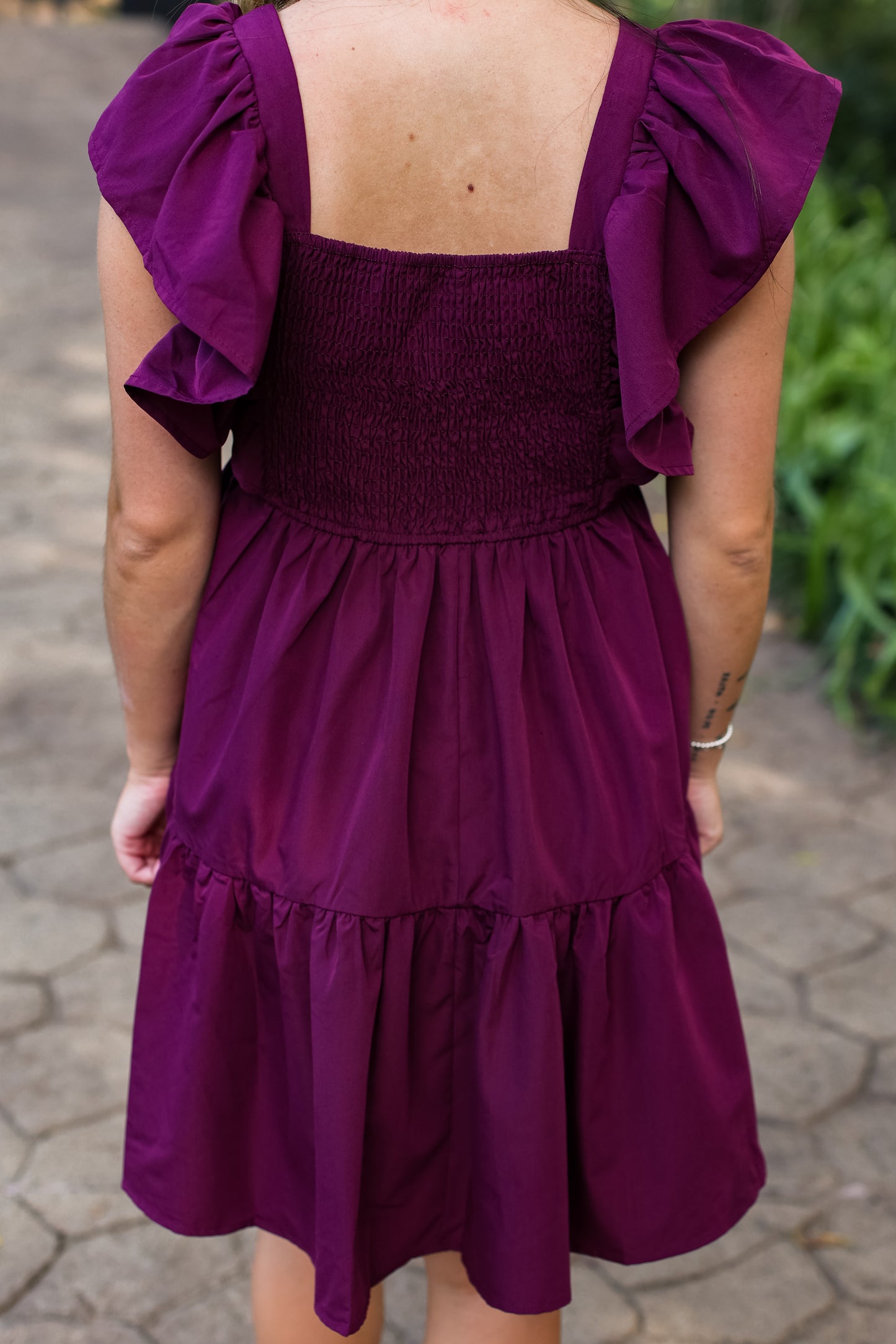 PRETTY IN PLUM DRESS