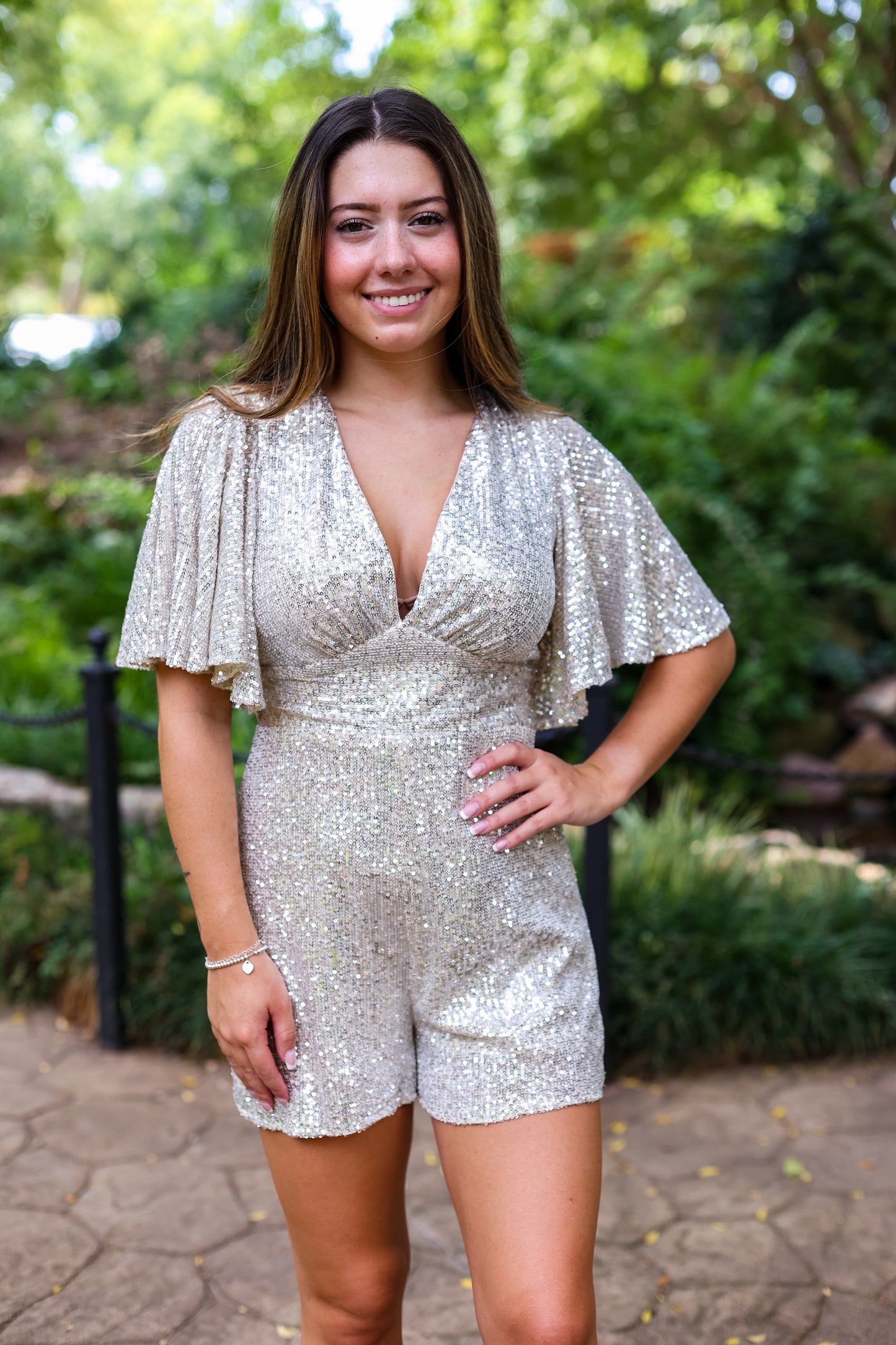 STARSTRUCK SEQUIN ROMPER