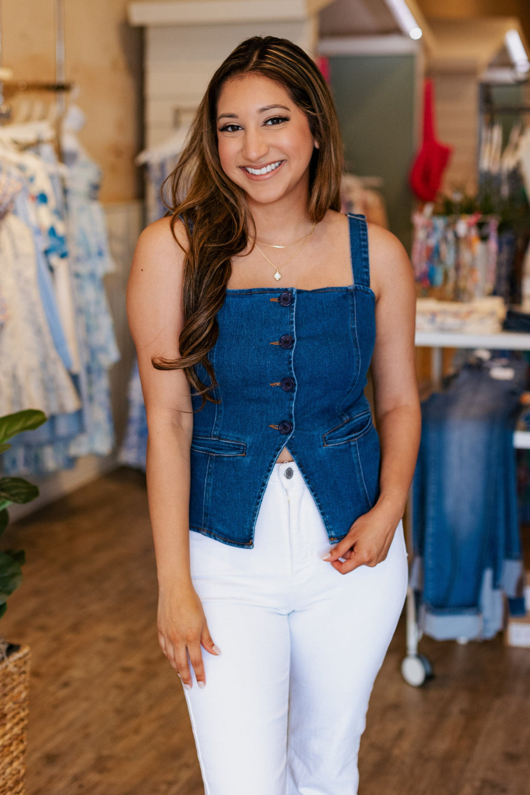 DARK DENIM VEST