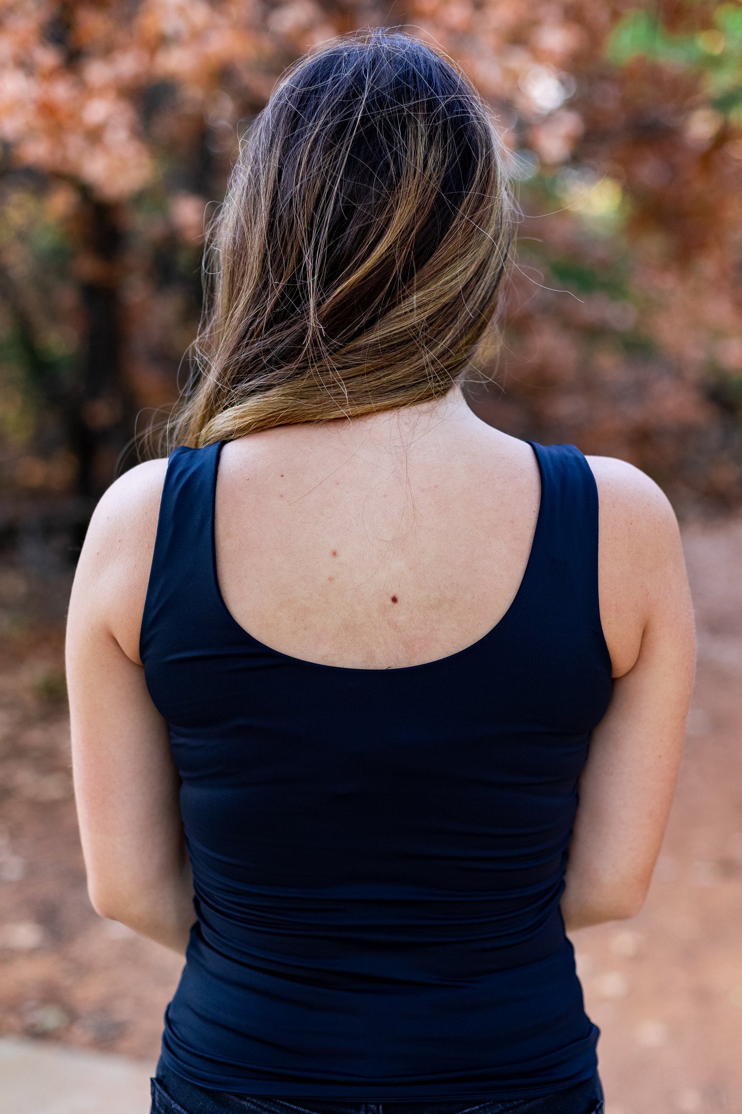 SECOND SKIN SEAMLESS TANK: BLACK