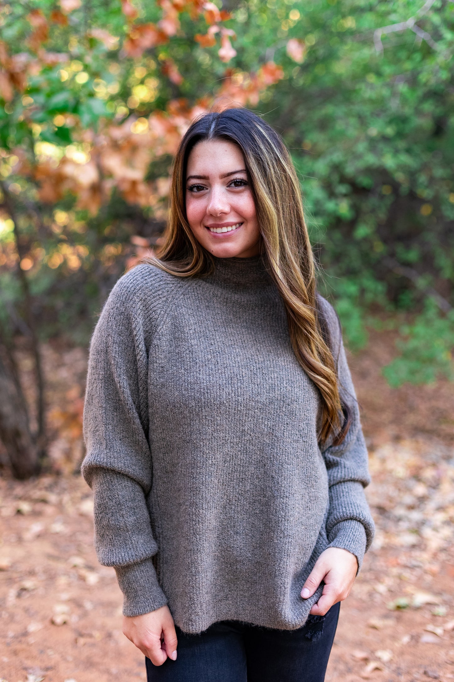 SOFTY NINI SWEATER: TAVERN TAUPE