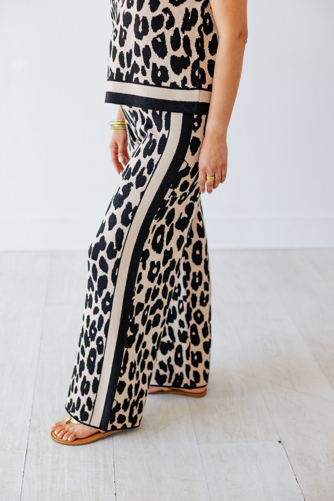 LILY LEOPARD KNIT LOUNGE PANT