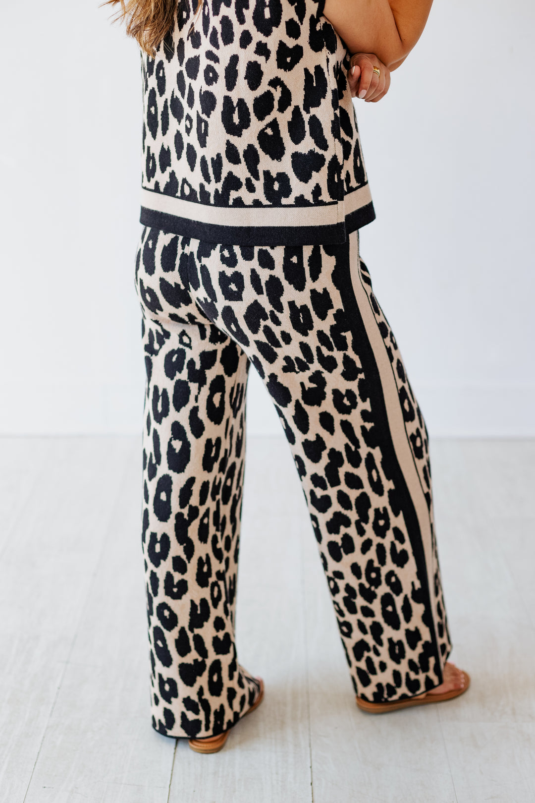 LILY LEOPARD KNIT LOUNGE PANT