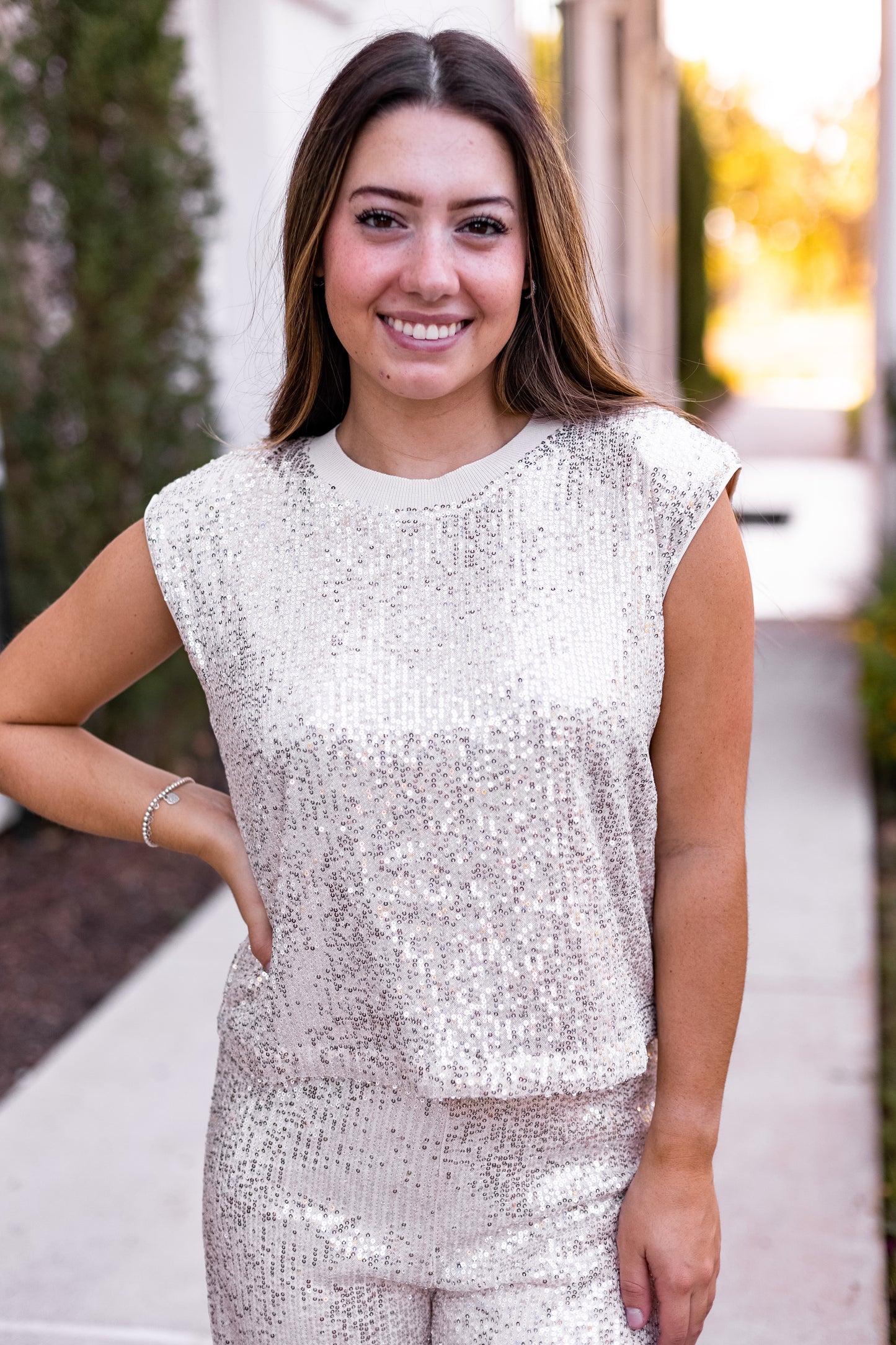 GROOVY SEQUIN TANK