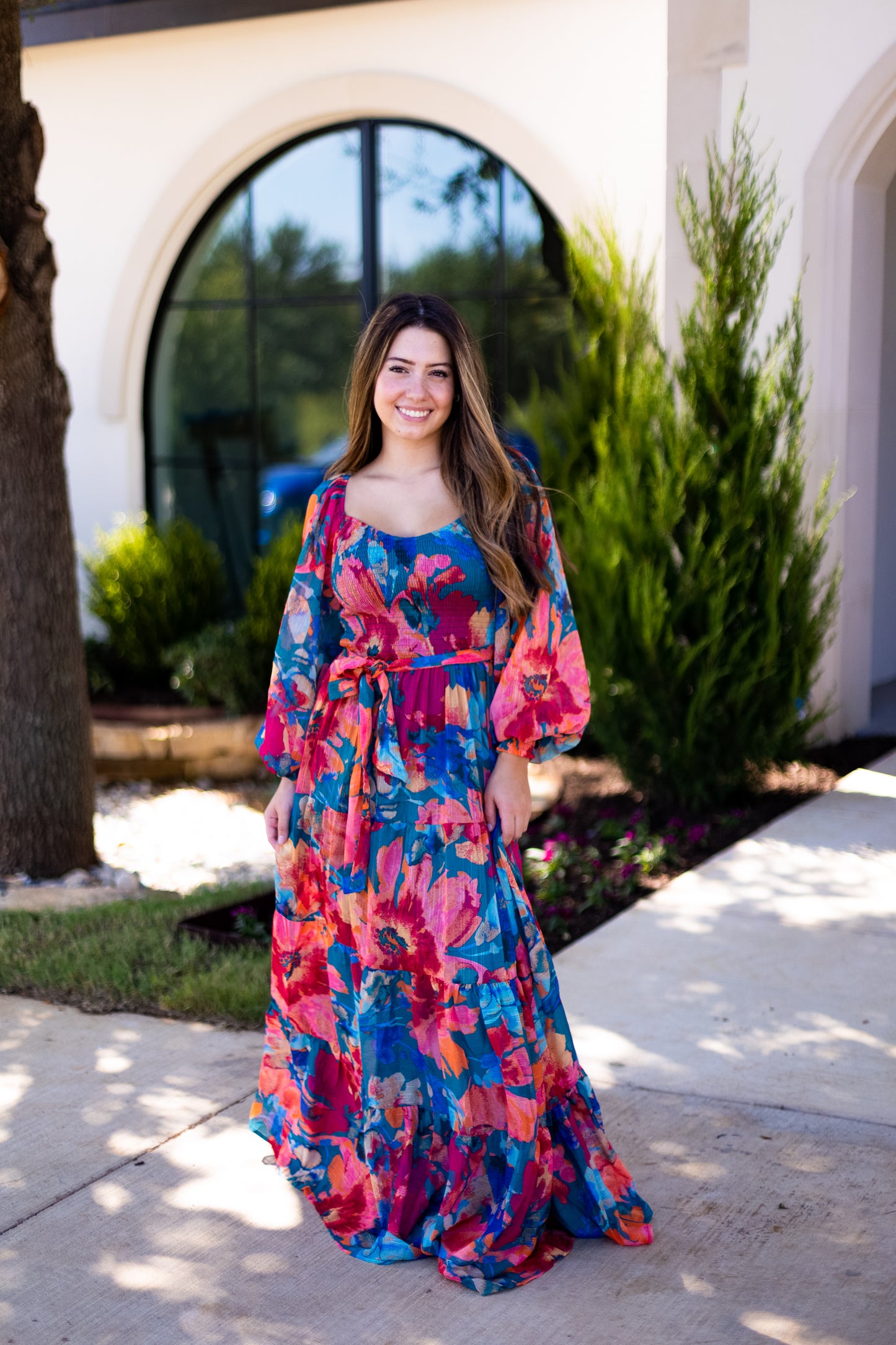 LILLIAN FLORAL LONG SLEEVE MAXI