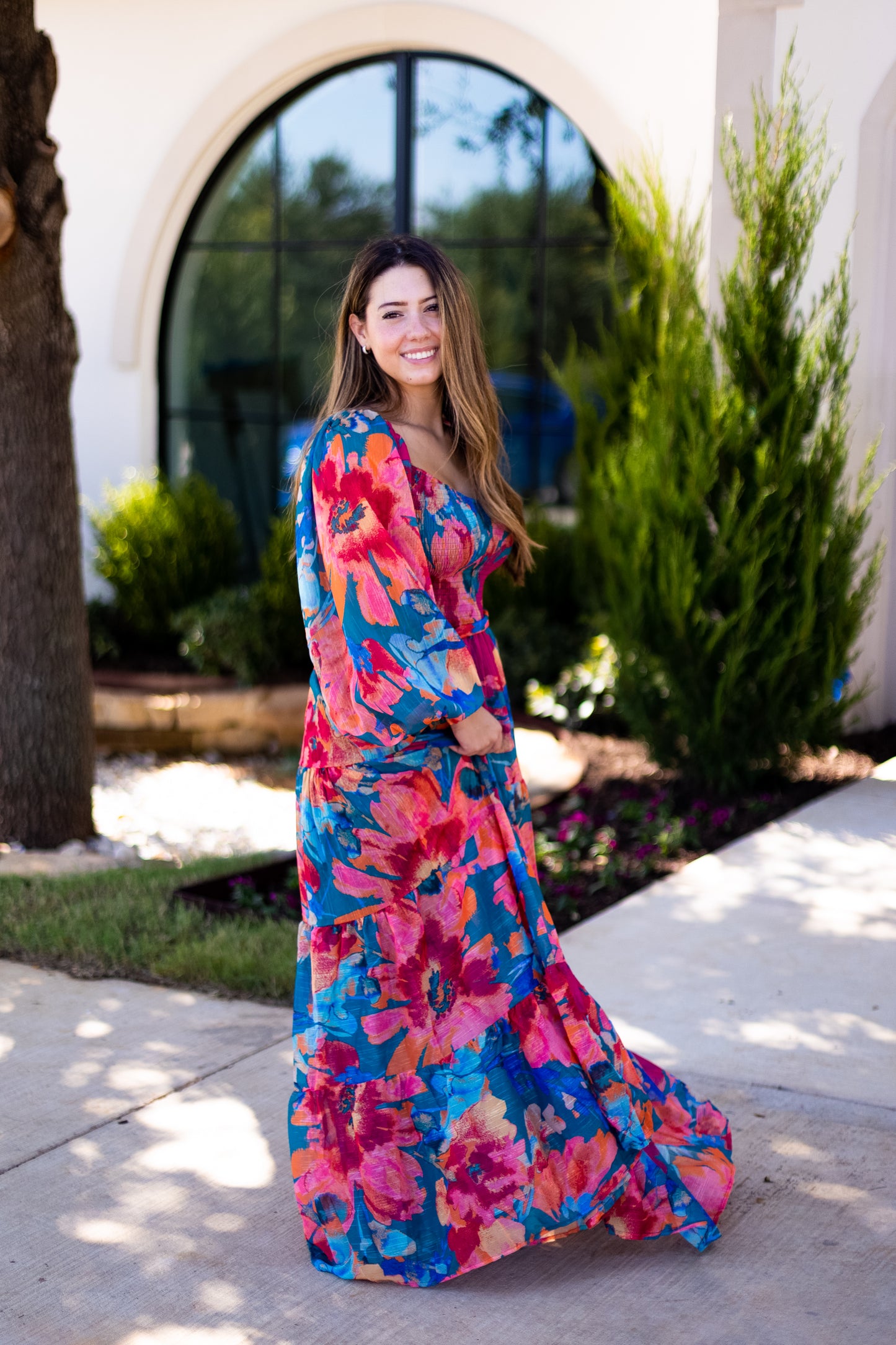 LILLIAN FLORAL LONG SLEEVE MAXI
