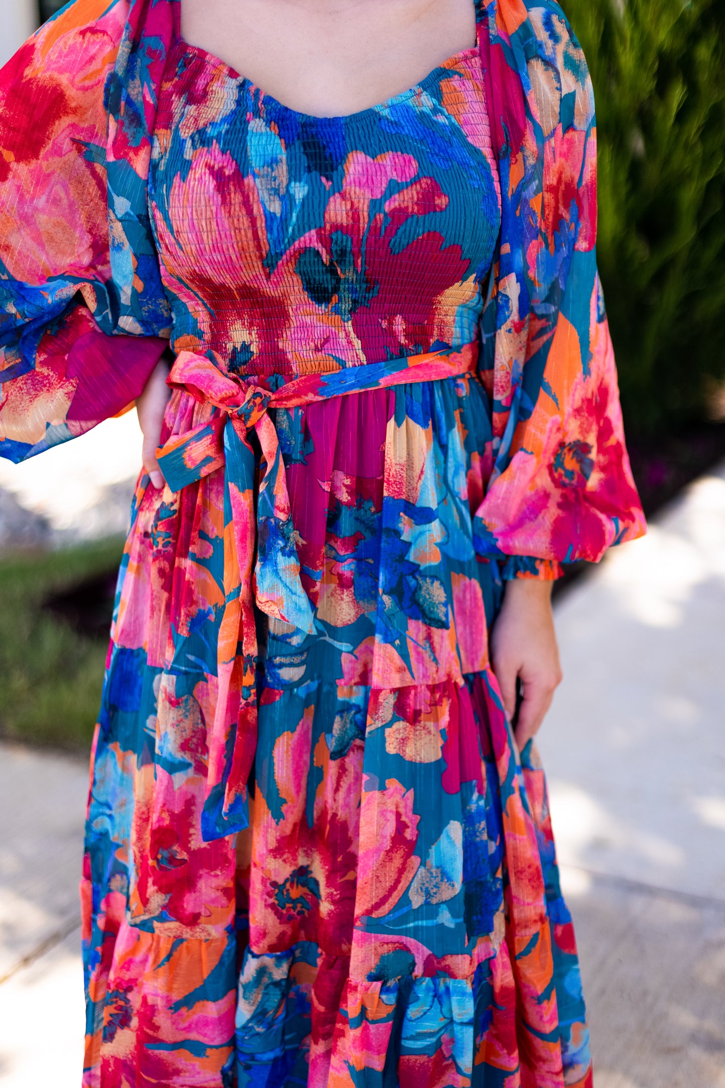 LILLIAN FLORAL LONG SLEEVE MAXI