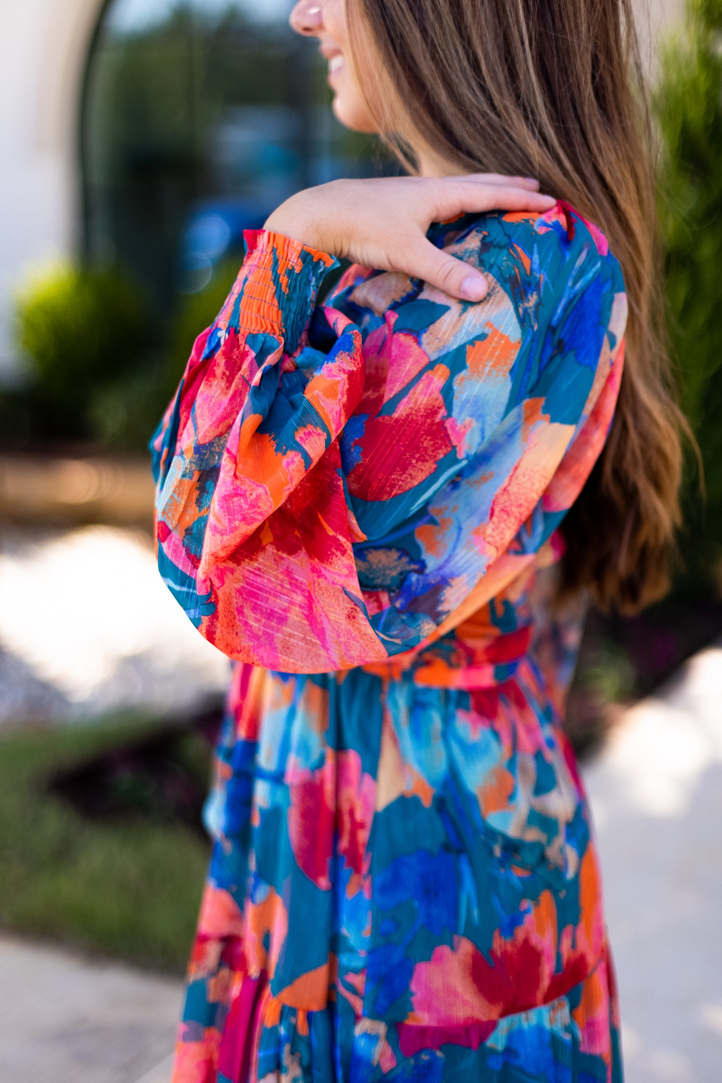 LILLIAN FLORAL LONG SLEEVE MAXI