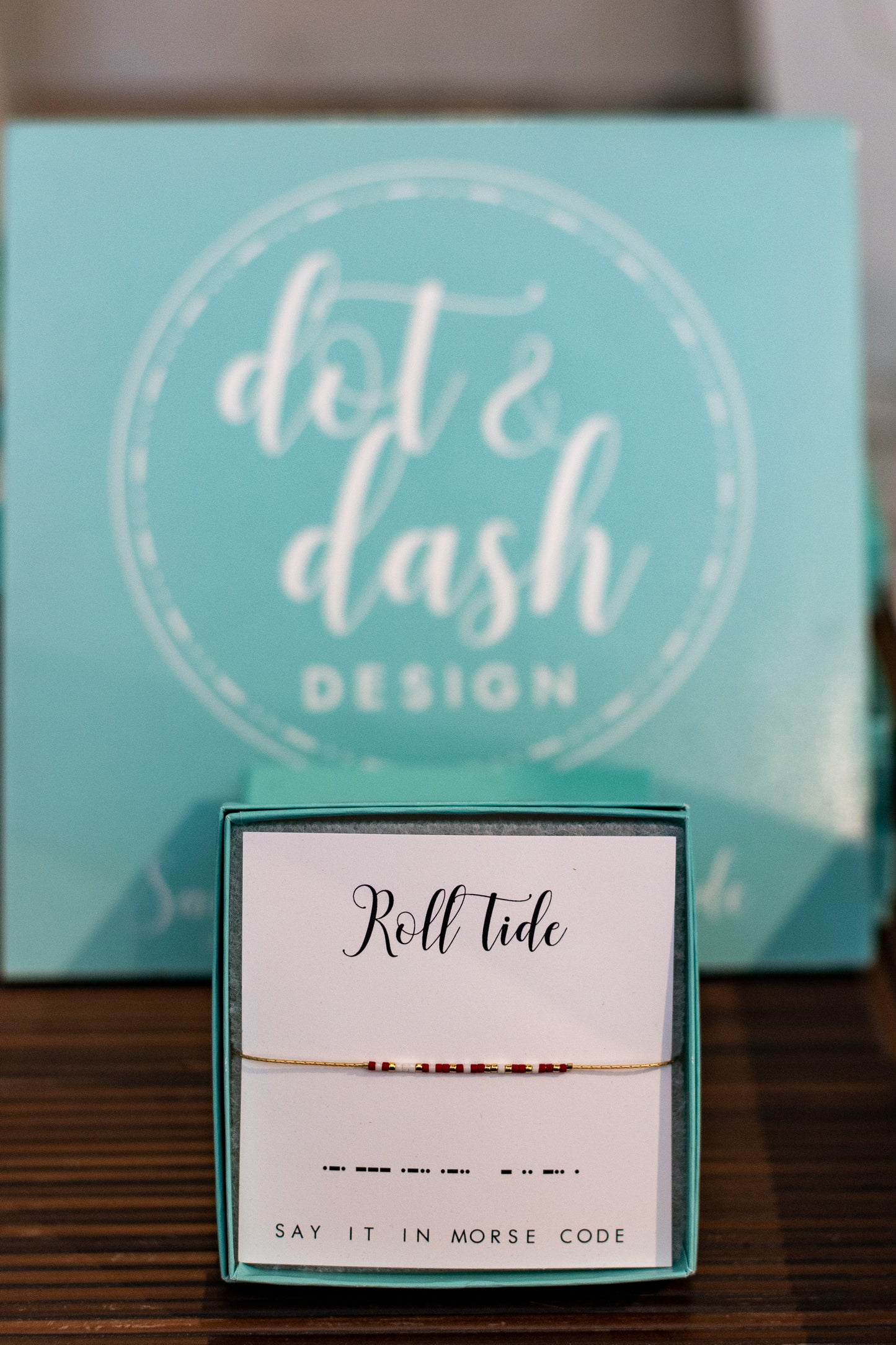 MORSE CODE BRACELET: ROLL TIDE