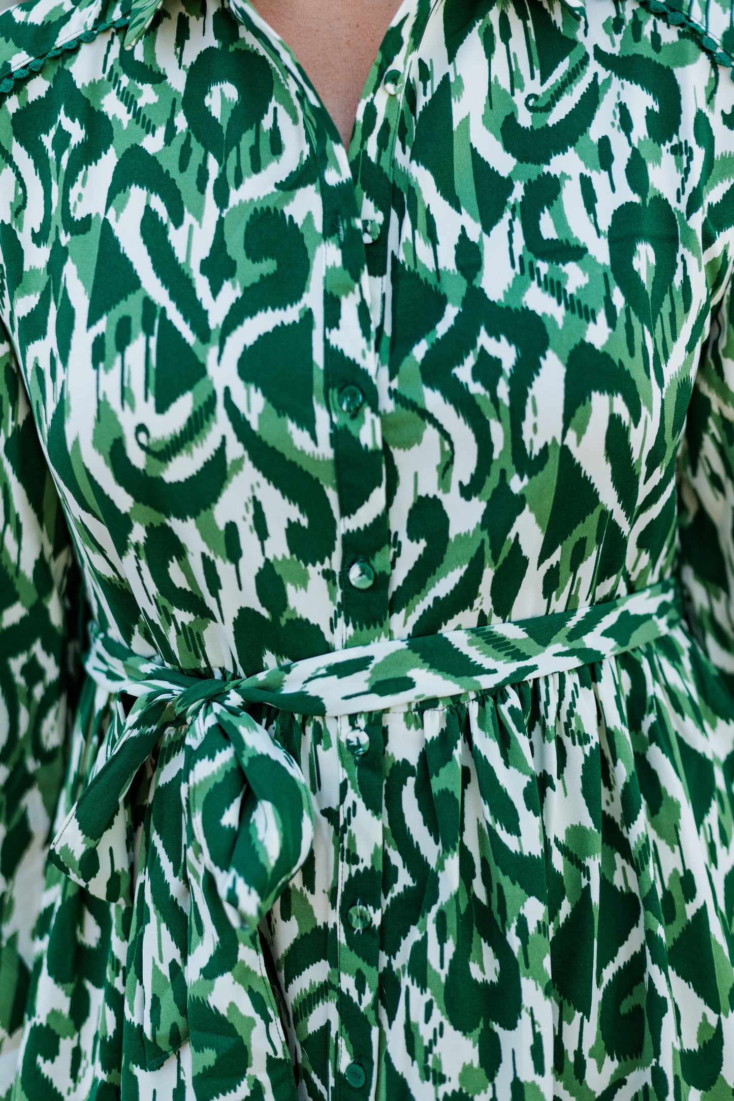 RAMONA PRINT TIE WAIST DRESS