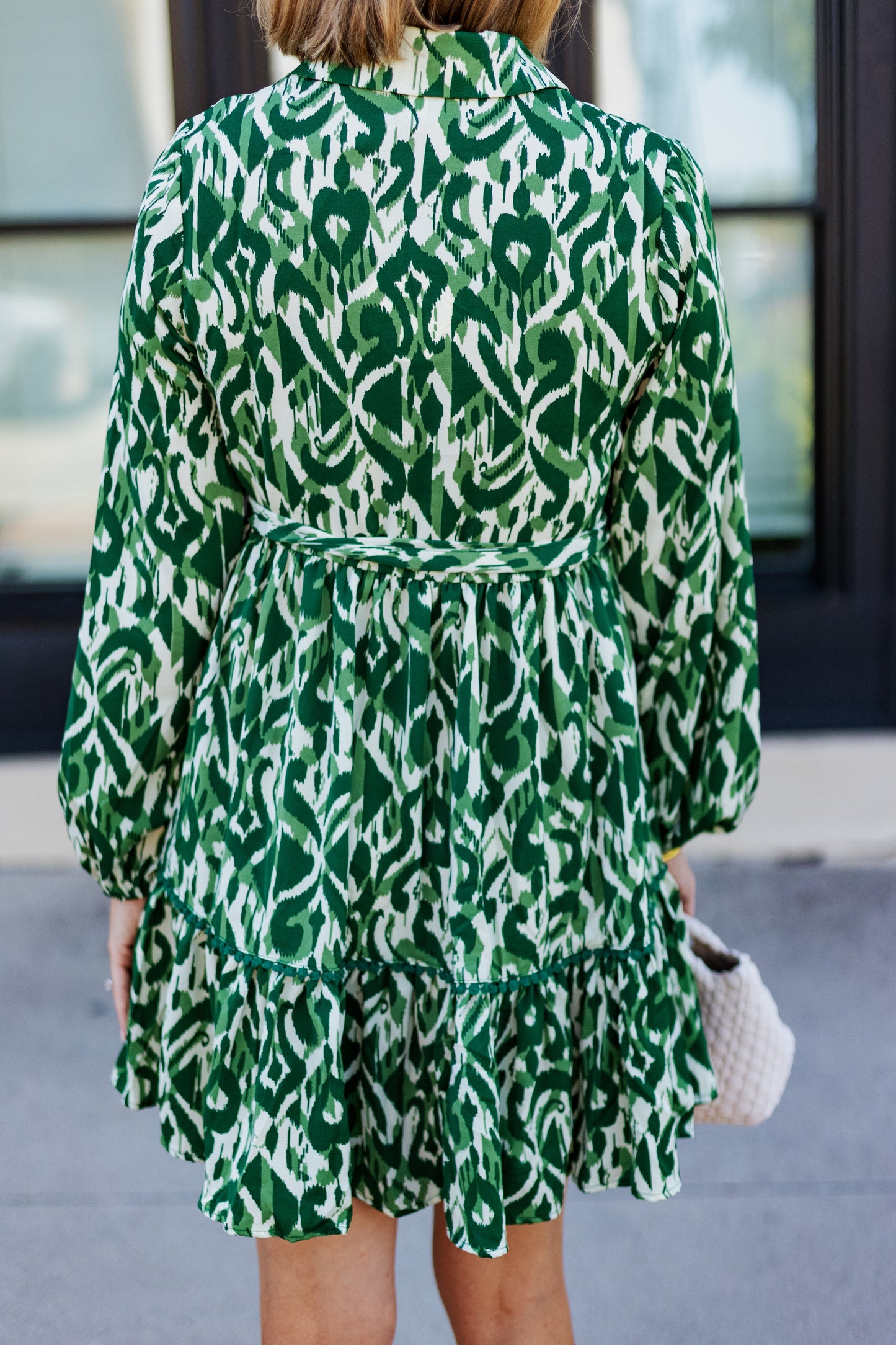 RAMONA PRINT TIE WAIST DRESS