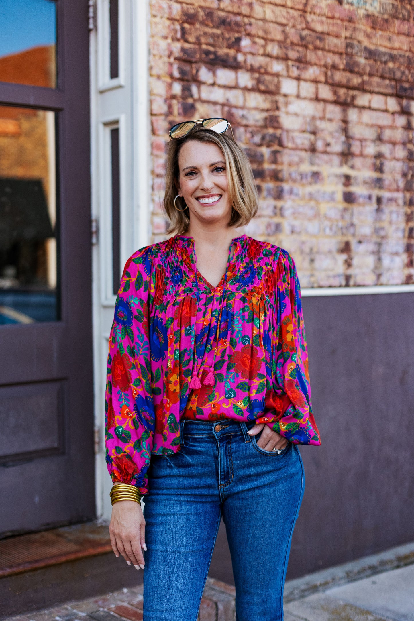 BRUNCH DATE FLORAL TOP
