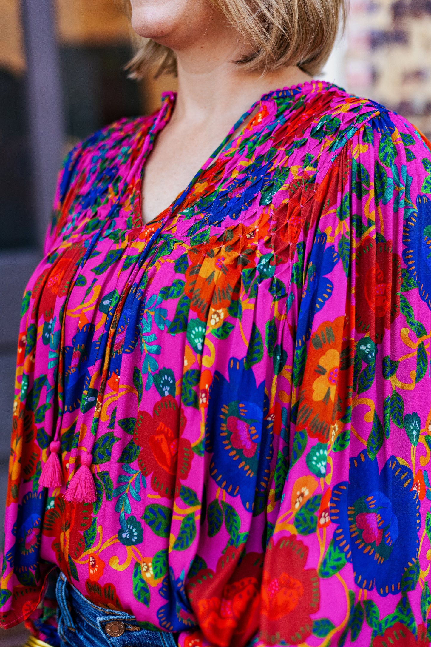 BRUNCH DATE FLORAL TOP