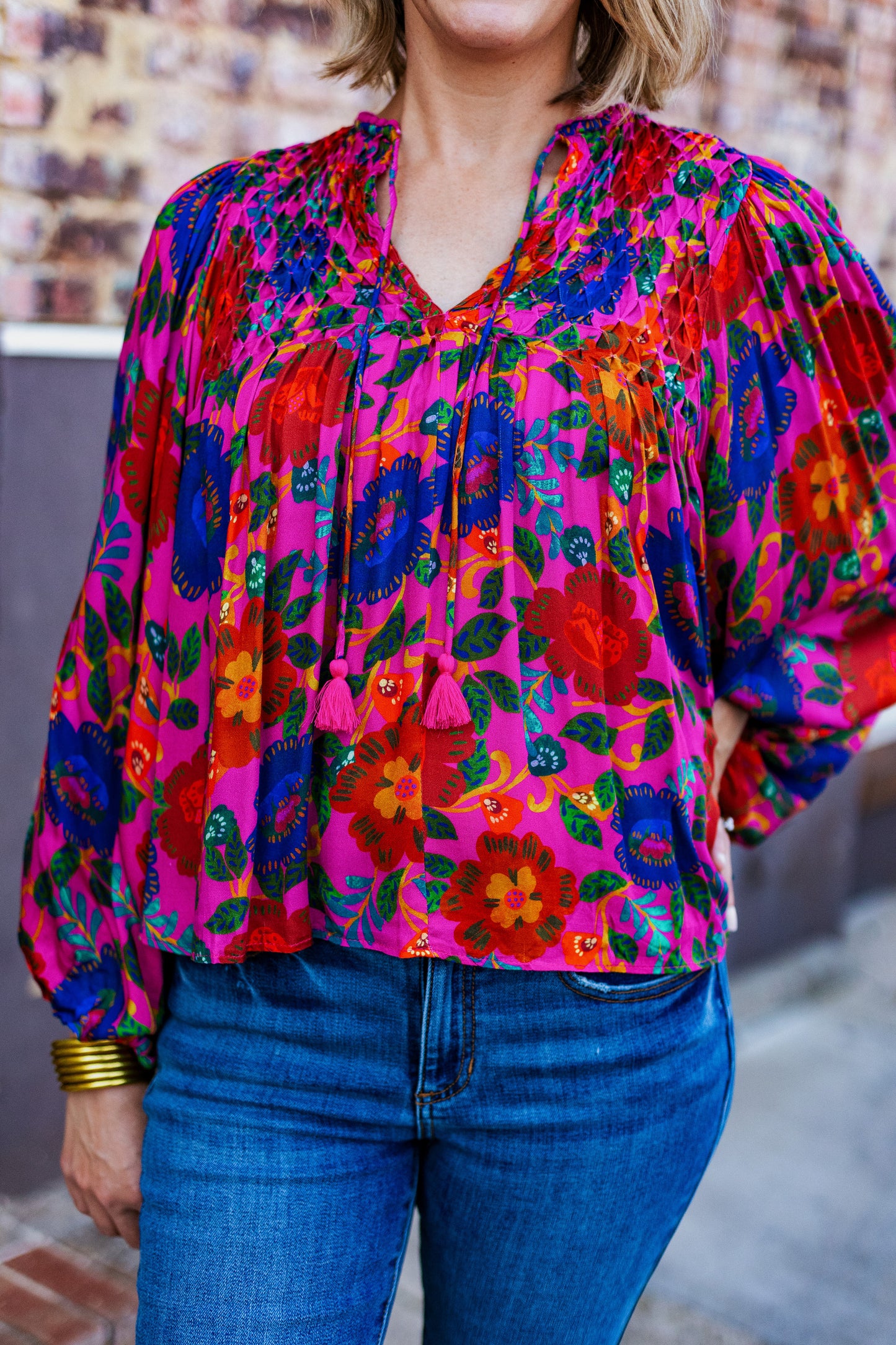 BRUNCH DATE FLORAL TOP