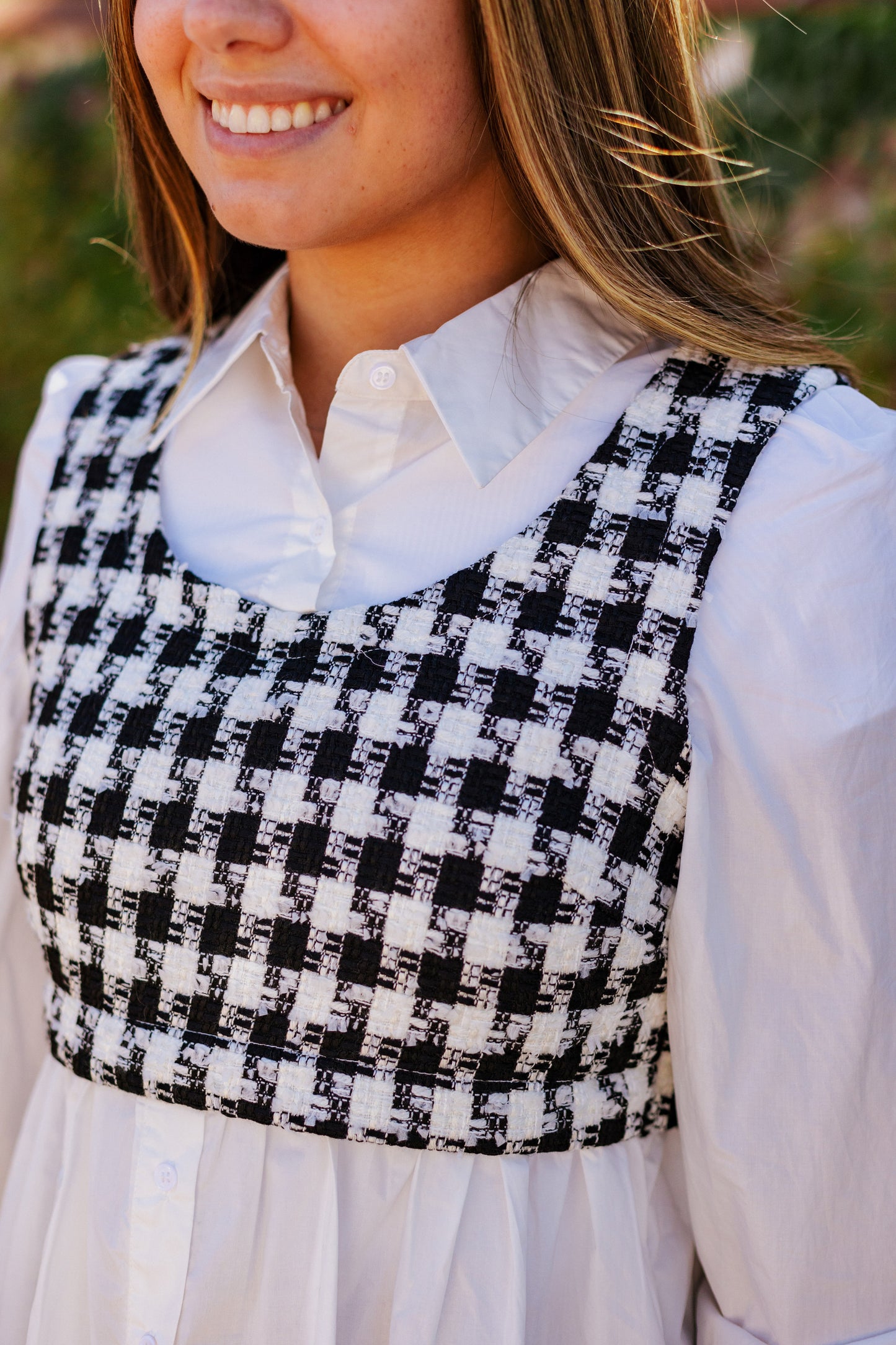 MEET ME TWEED TWOFER TOP