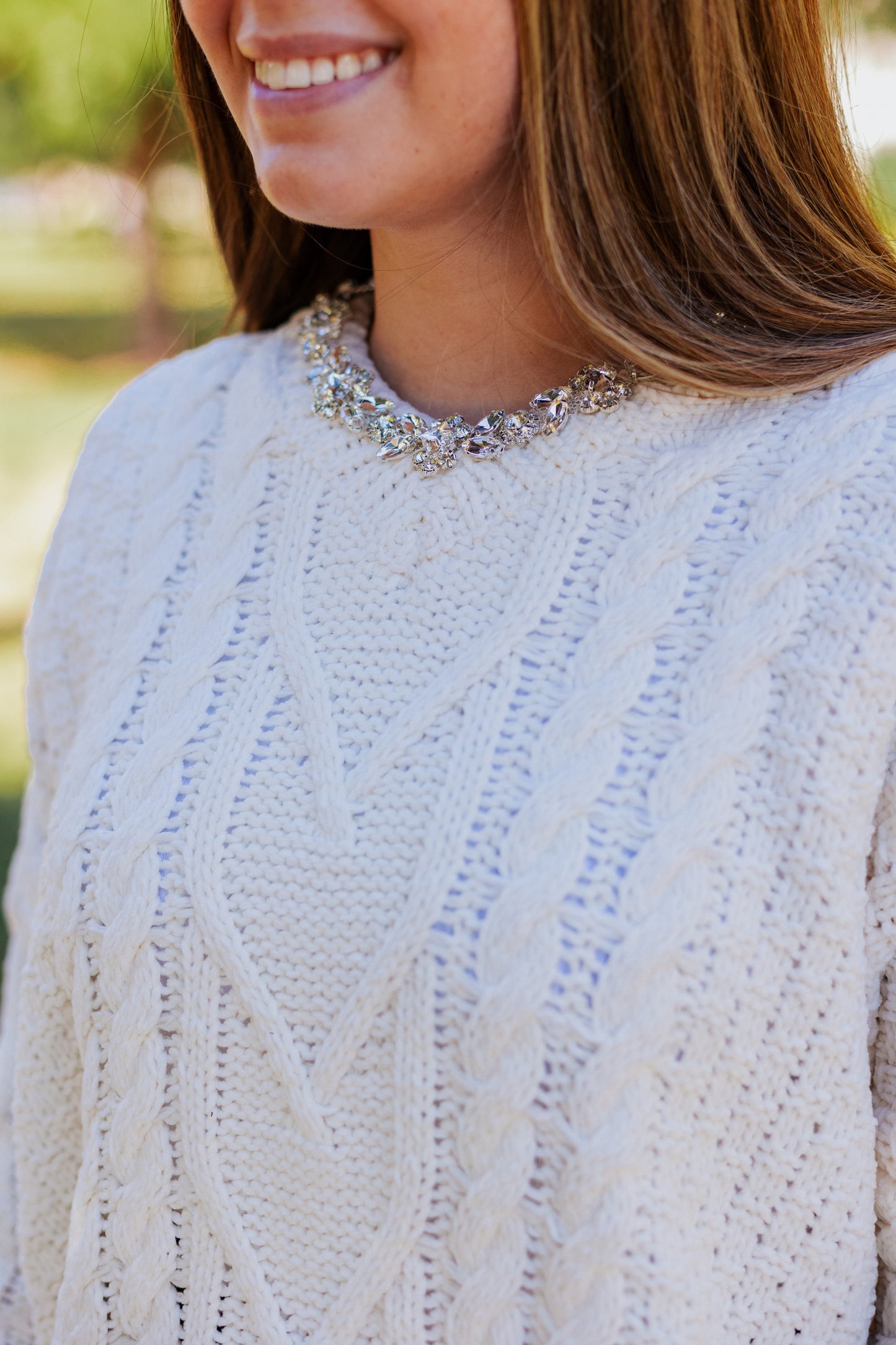 BEJEWELED EMBELLISH SWEATER