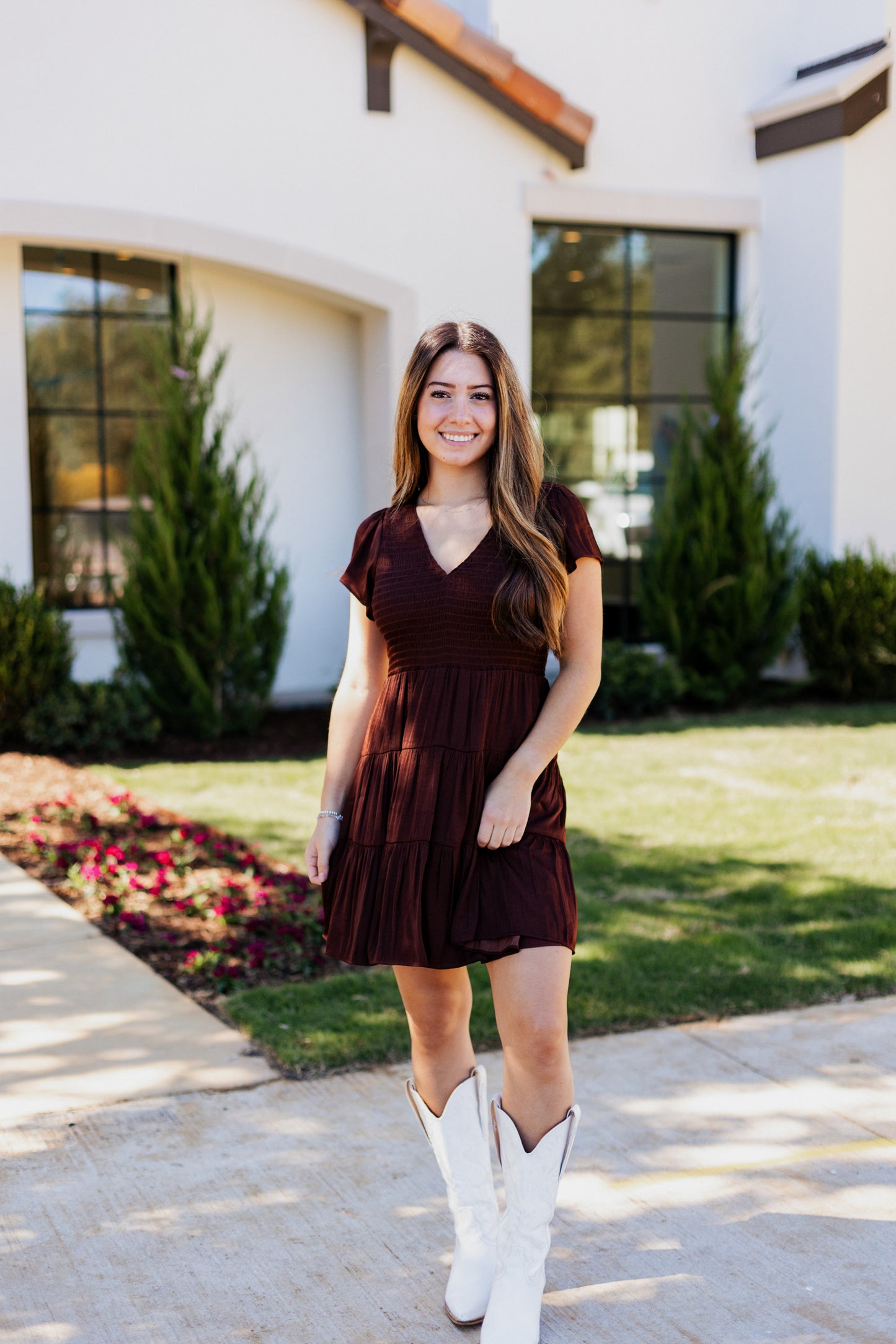IN YOUR DREAMS SMOCKED DRESS