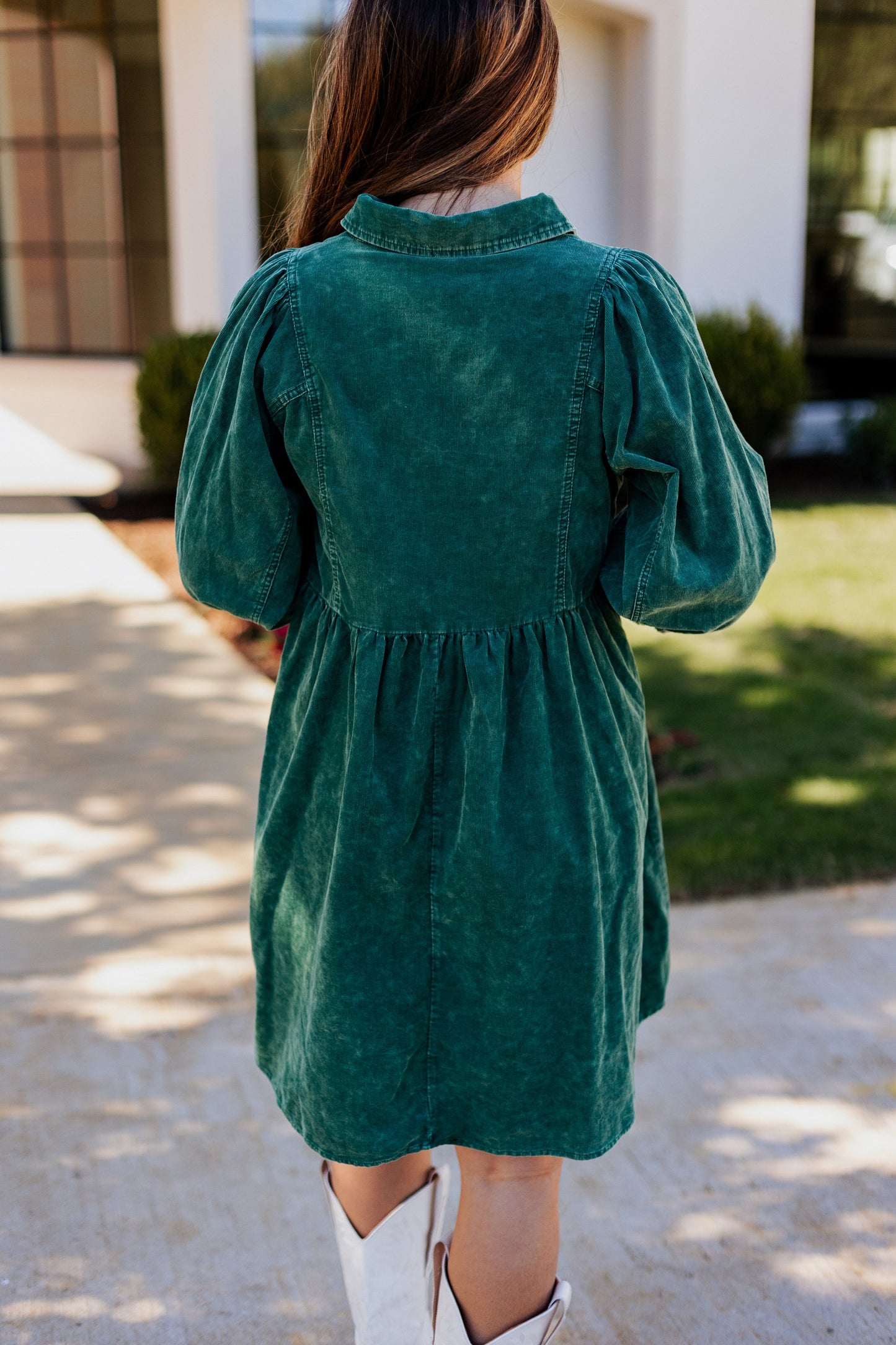 EVER MINE CORD BUTTON UP DRESS