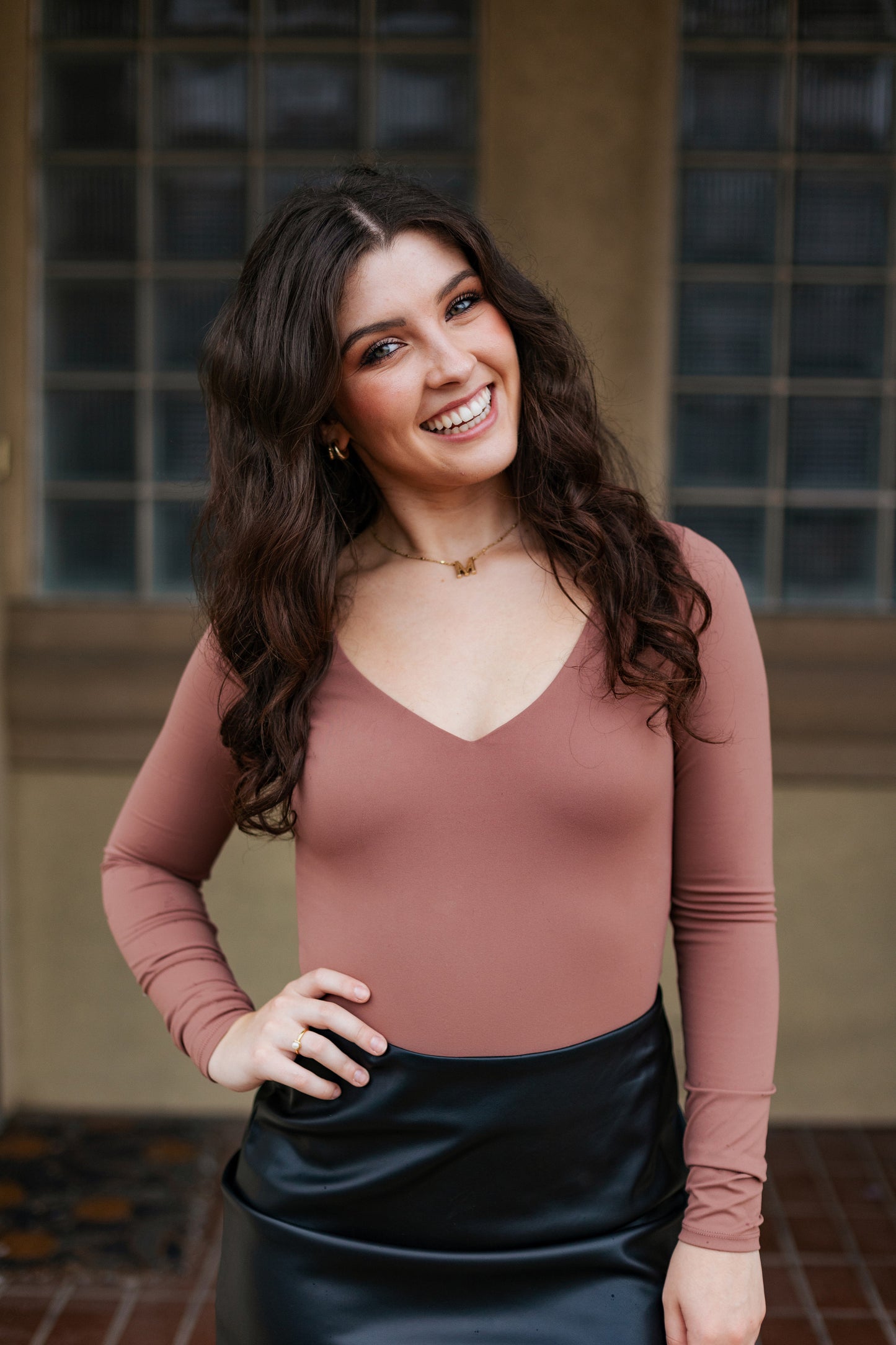 Z SUPPLY: SO SMOOTH BODYSUIT TIGER EYE