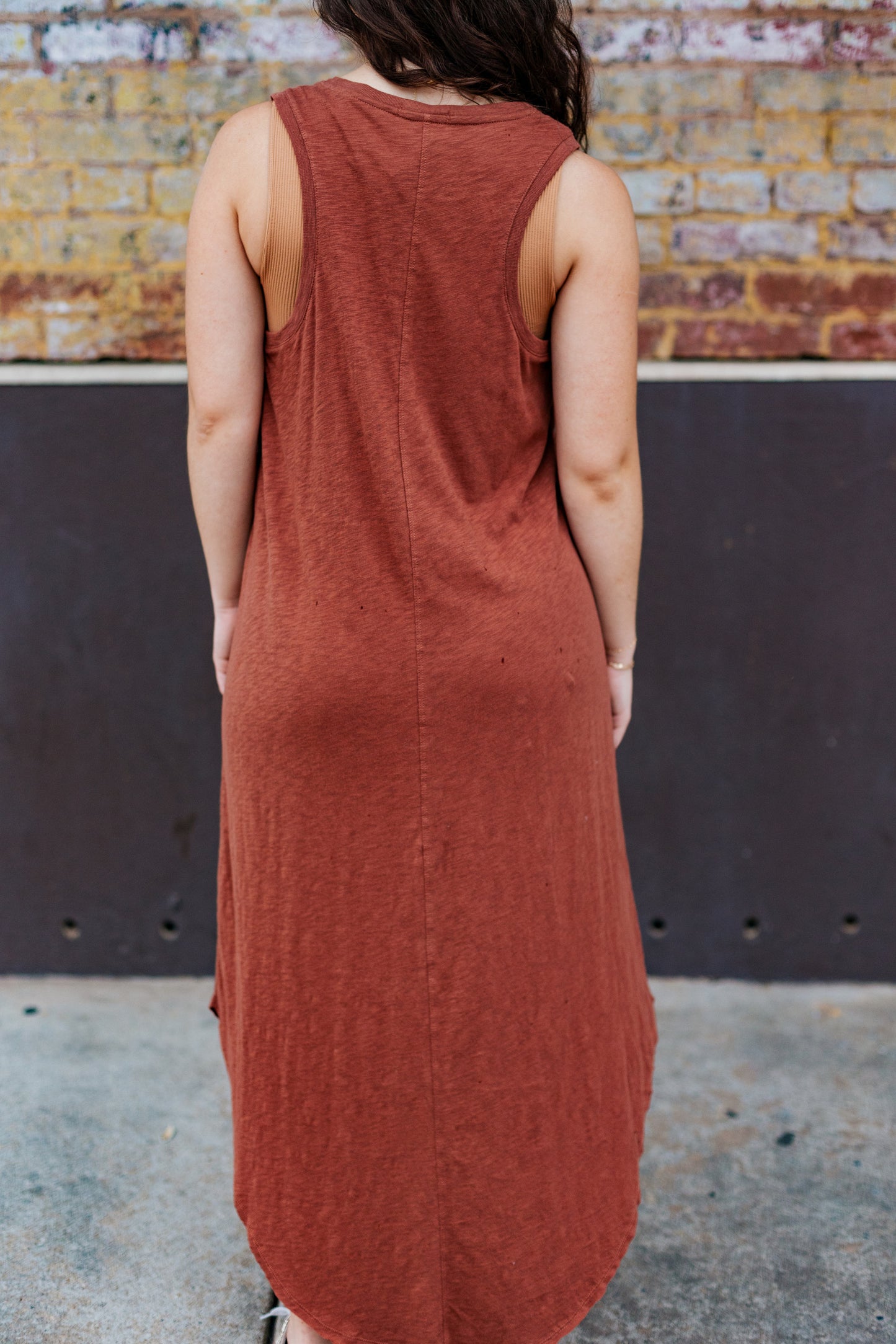 Z SUPPLY: REVERIE DRESS DARK ROSEWOOD