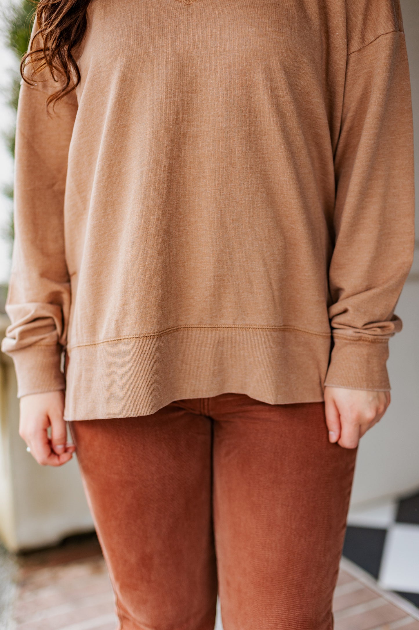 Z SUPPLY: MODERN V-NECK WEEKENDER MINK