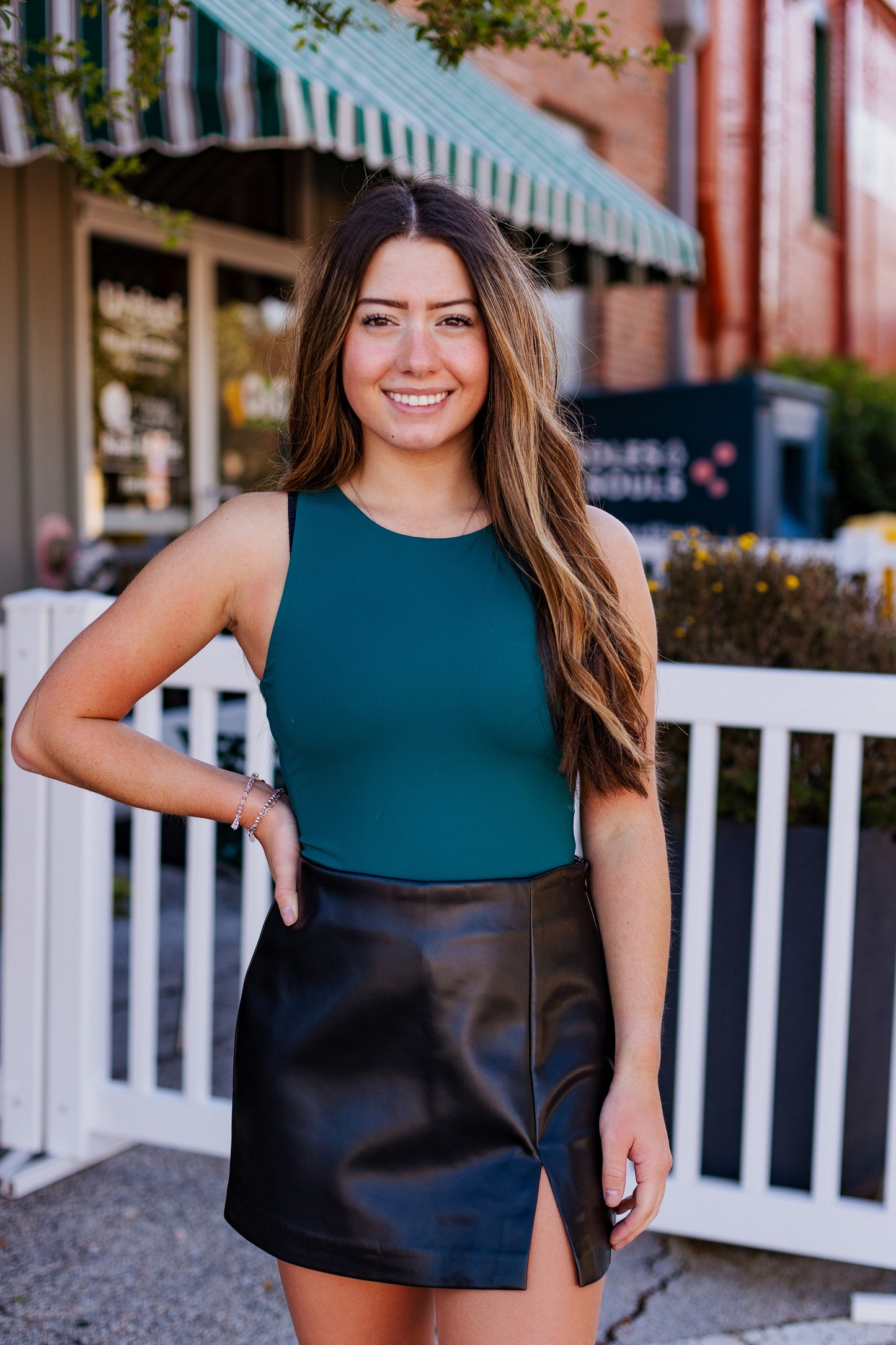 CITY SLICKER LEATHER SKORT