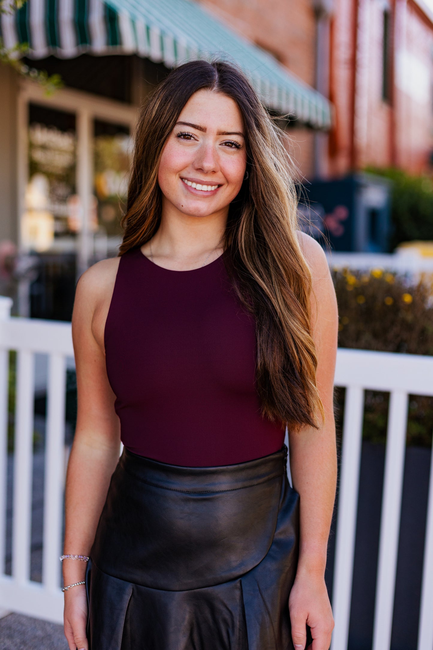 ROXANNA BODYSUIT DEEP BURGUNDY