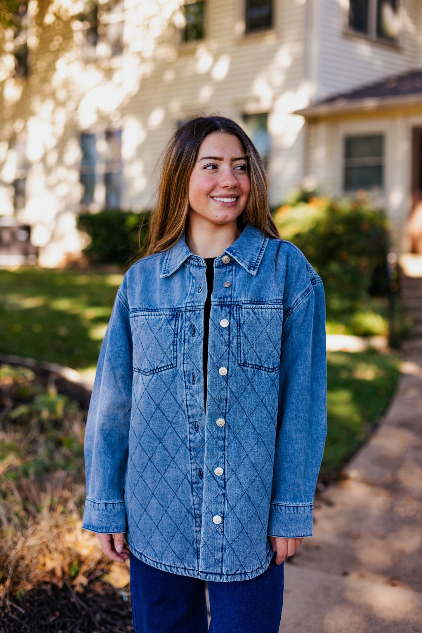 YELLOWSTONE DENIM QUILTED SHACKET