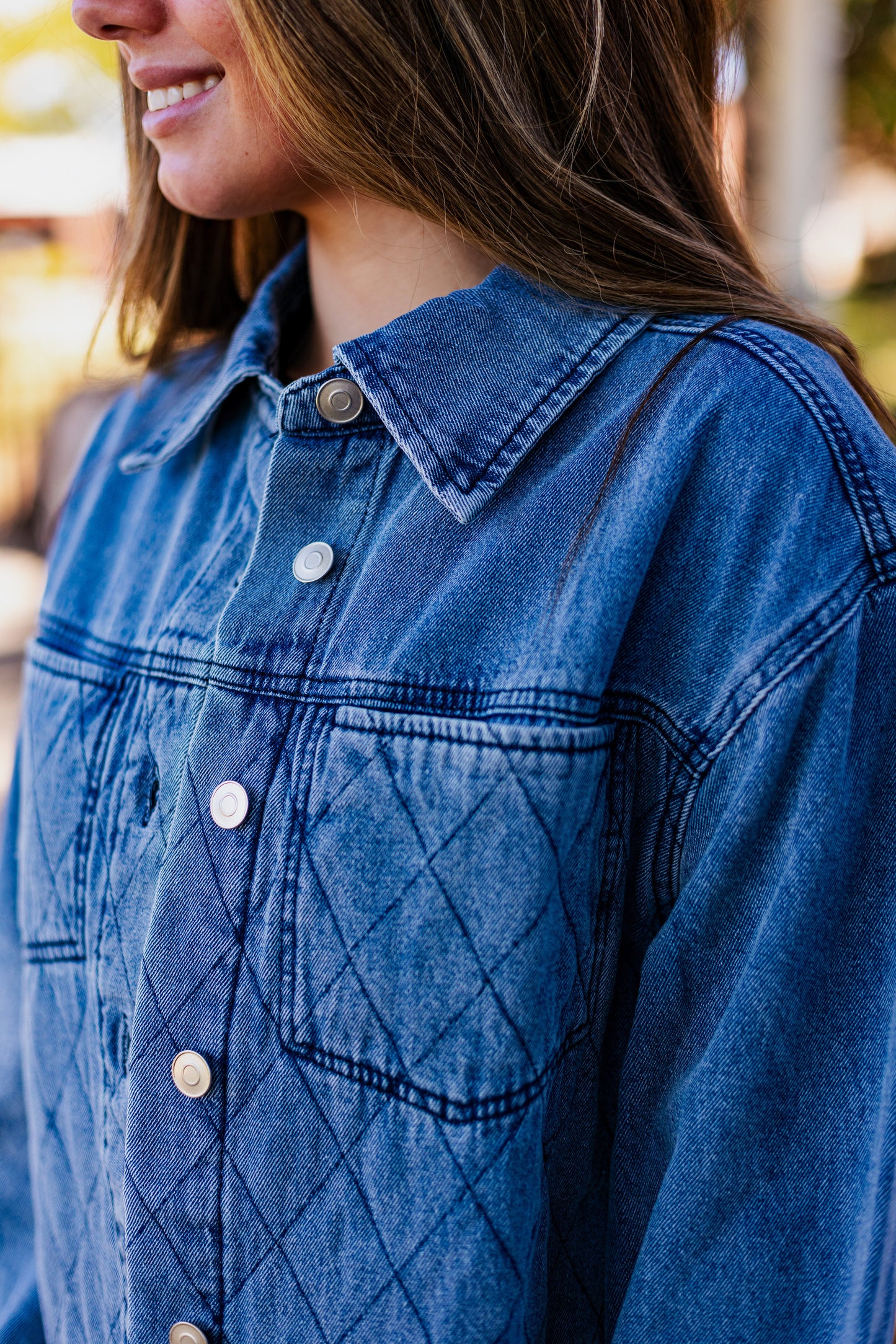 YELLOWSTONE DENIM QUILTED SHACKET
