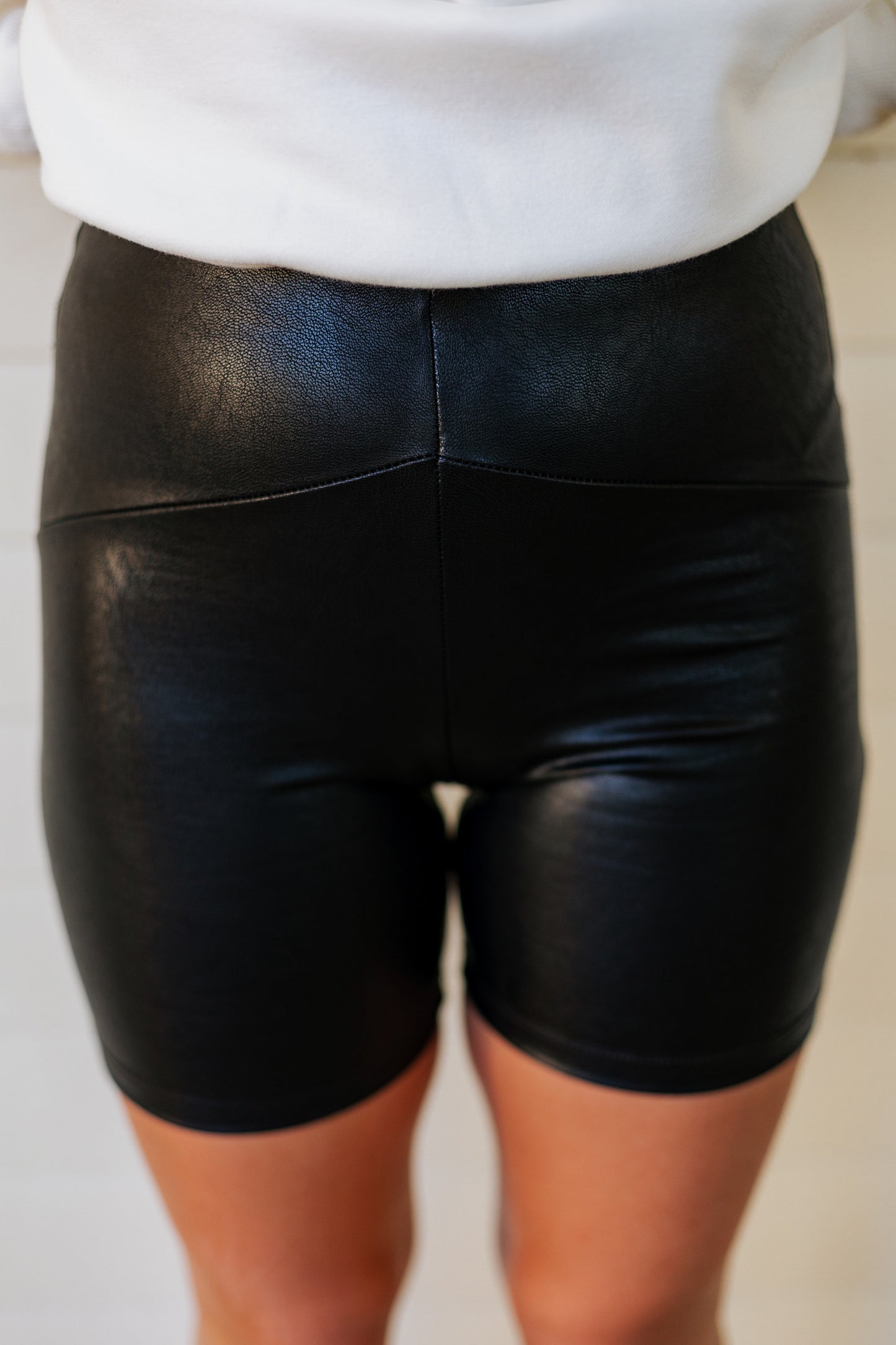 FULL THROTTLE LEATHER BIKER SHORT