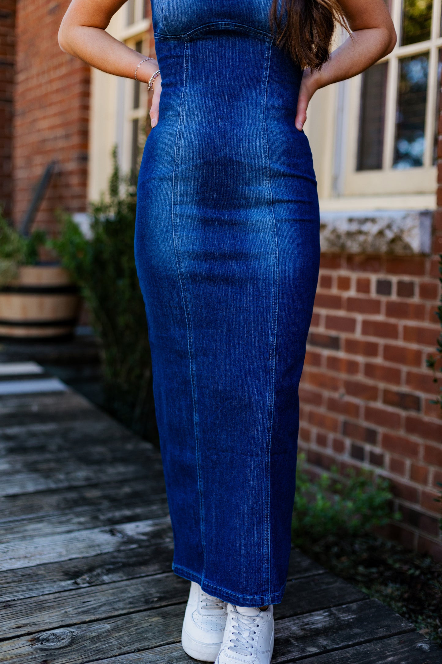 DENIM BODYCON DRESS