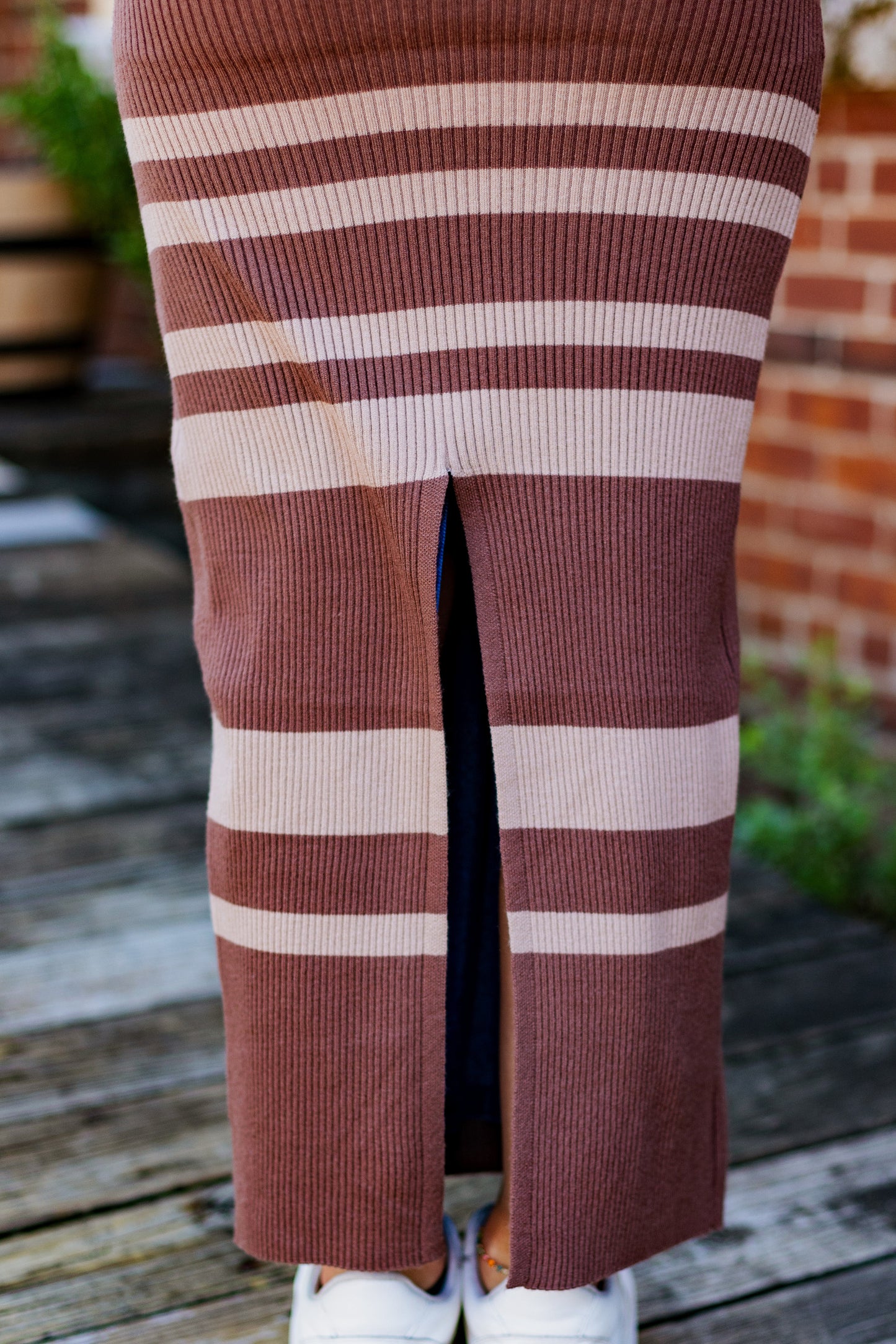 GIMME A SPIN STRIPE SWEATER DRESS