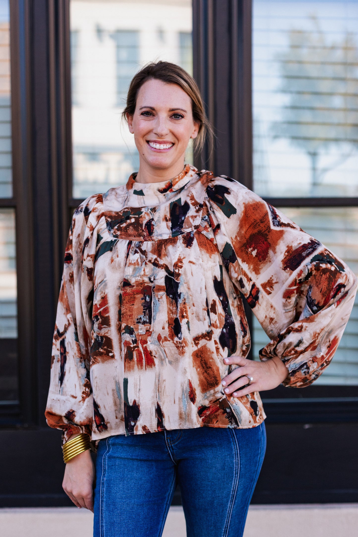 LOVE LETTER PRINT BLOUSE