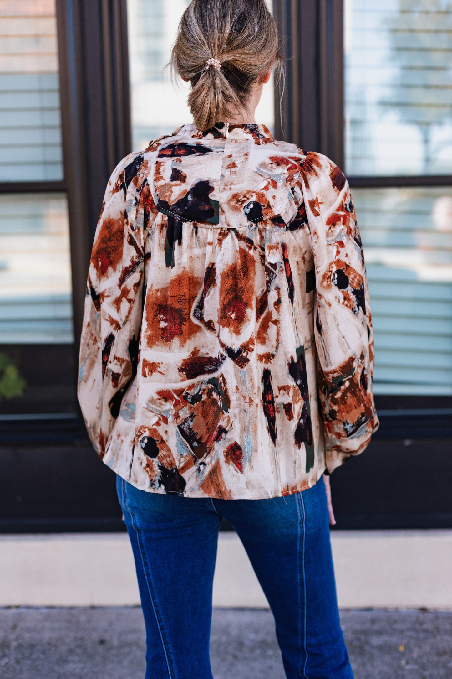 LOVE LETTER PRINT BLOUSE